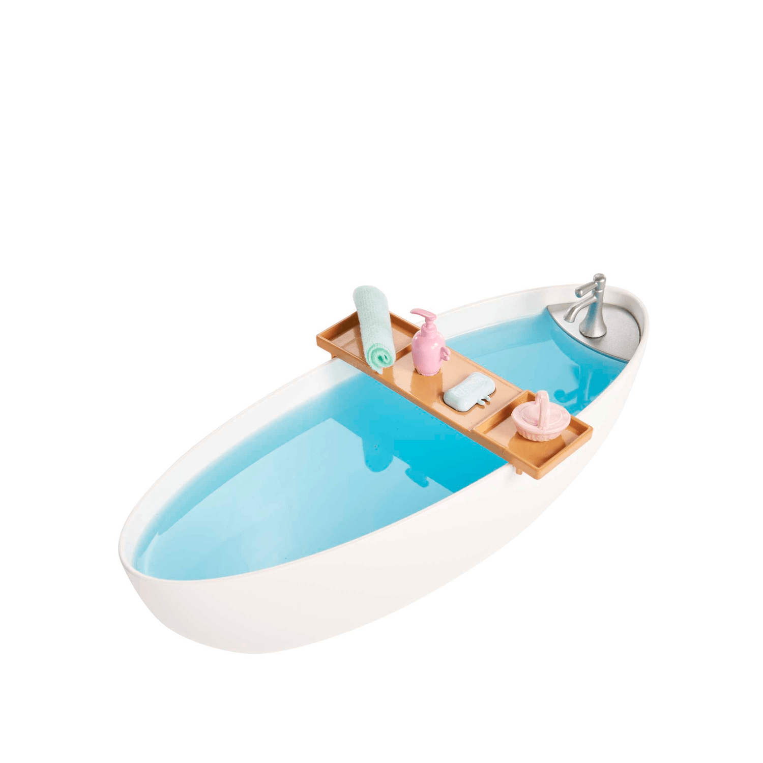 Barbie - vasca relax playset, con 1 bambola, 1 cucciolo, coriandoli di sapone colorati e accessori, giocattolo per bambini, 3+ anni, hkt92 - Barbie