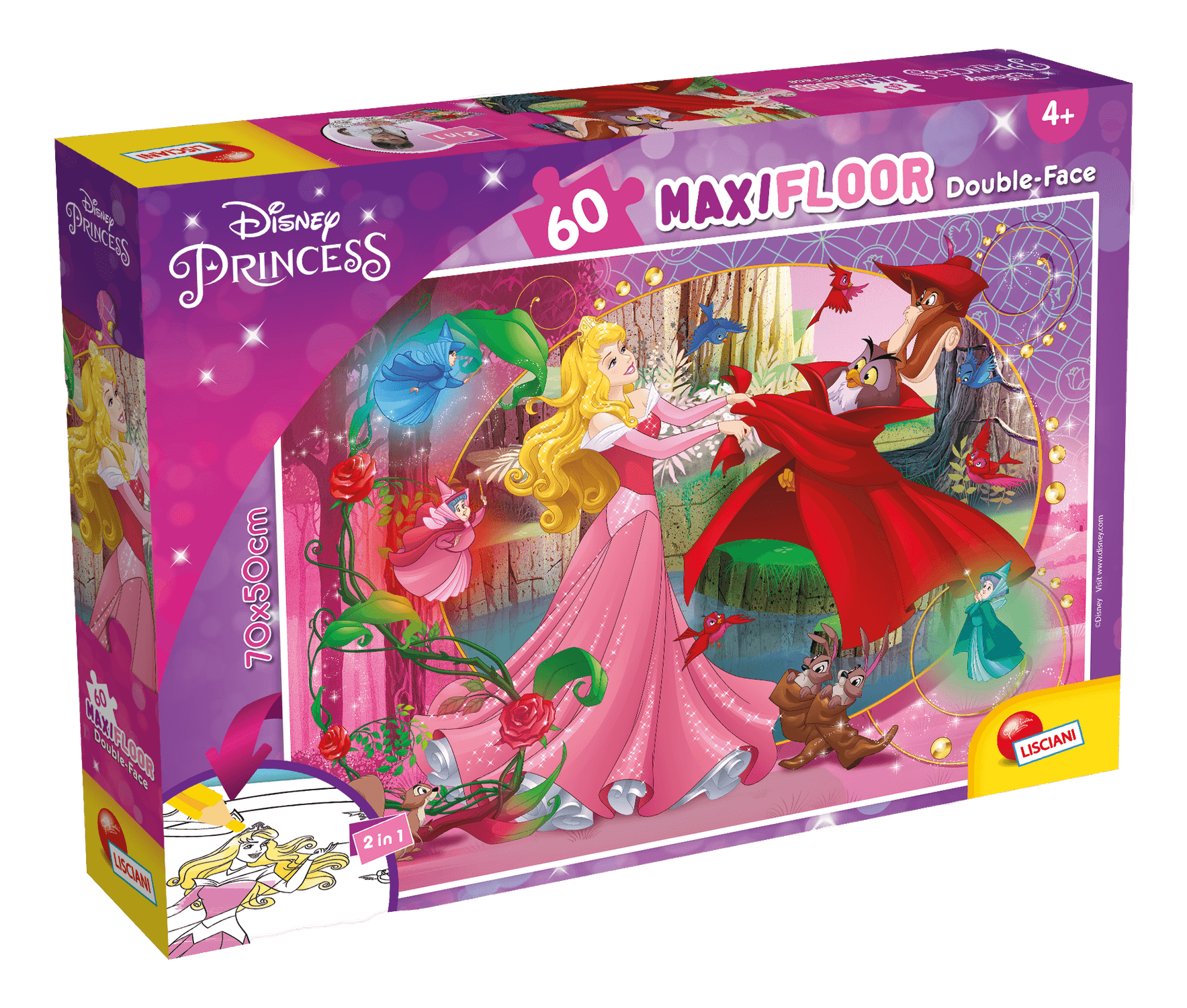Disney puzzle df maxi floor 60 aurora bella addormentata - LISCIANI, Disney
