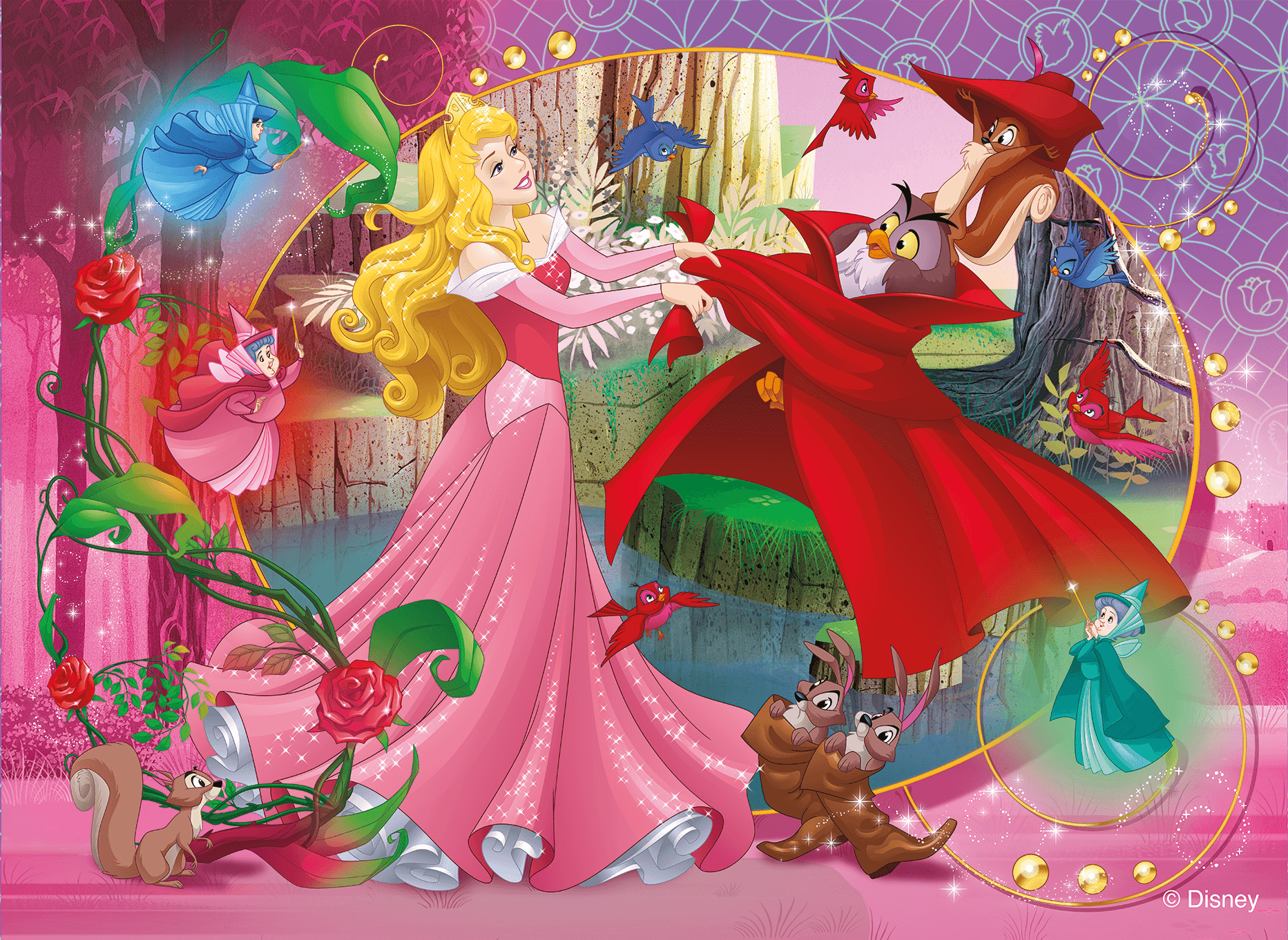 Disney puzzle df maxi floor 60 aurora bella addormentata - LISCIANI, Disney