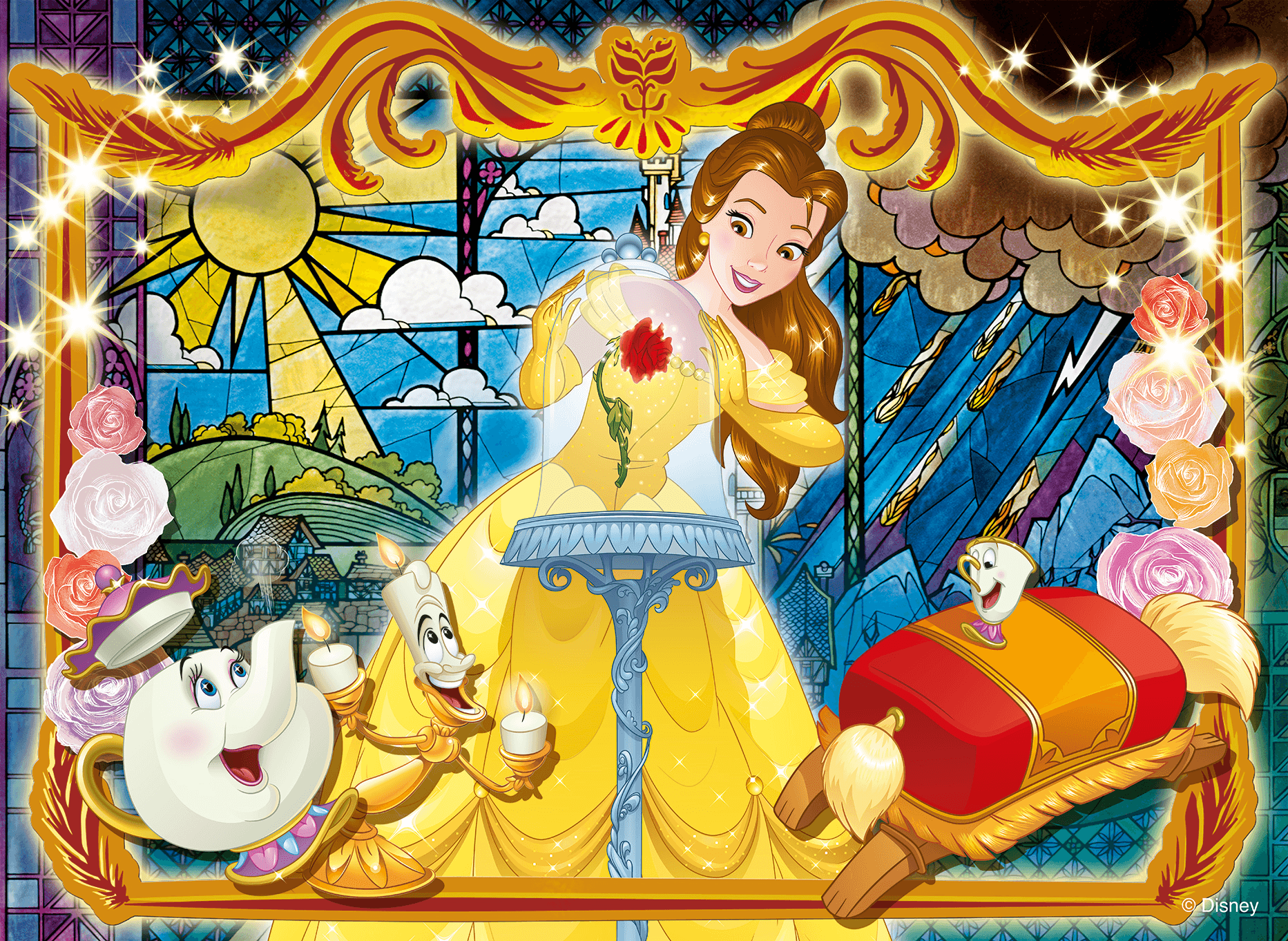Disney puzzle df maxi floor 108 bella e la bestia - DISNEY PRINCESS, LISCIANI