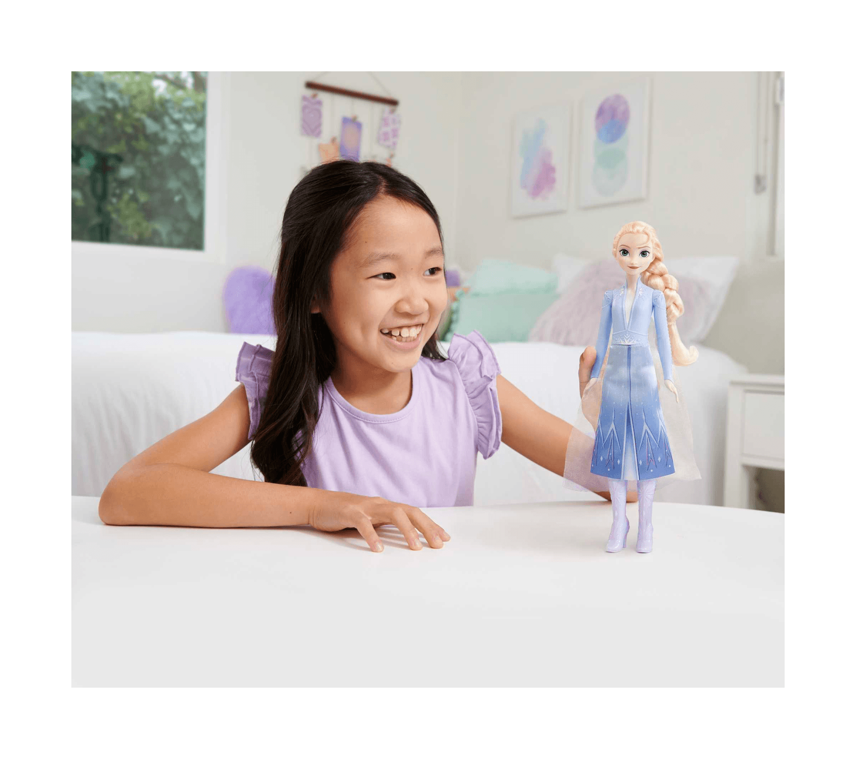 Disney frozen - elsa bambola con abito esclusivo e accessori ispirati ai film disney frozen 2, giocattolo per bambini, 3+ anni, hlw48 - DISNEY PRINCESS, Disney, Frozen