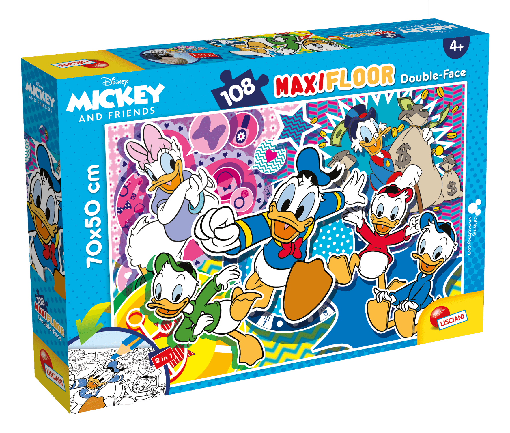 Disney puzzle df maxi floor 108 paperino - LISCIANI, Disney