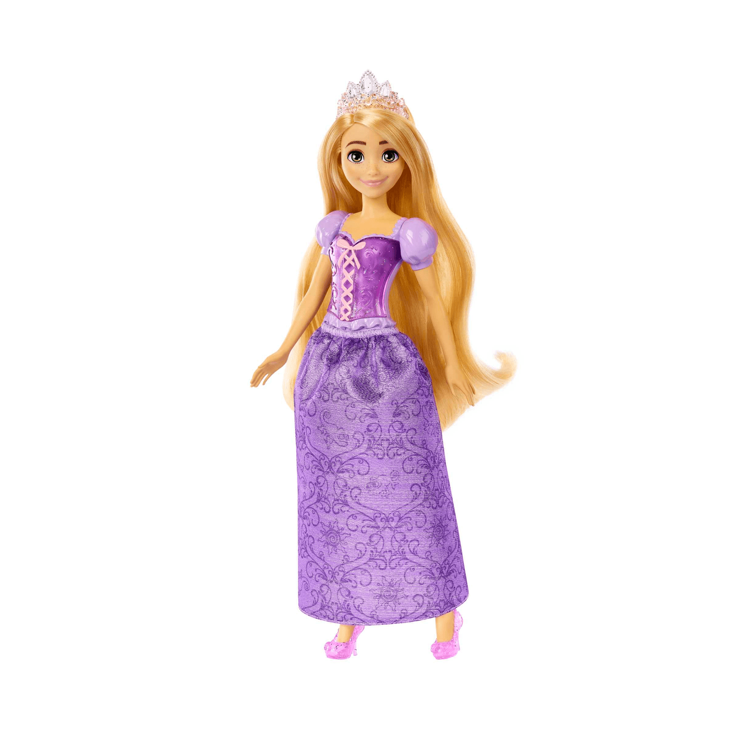 Disney princess - rapunzel bambola snodata, vestita alla moda con capi e accessori scintillanti ispirati al film disney, giocattolo per bambini, 3+ anni, hlw03 - DISNEY PRINCESS, Disney