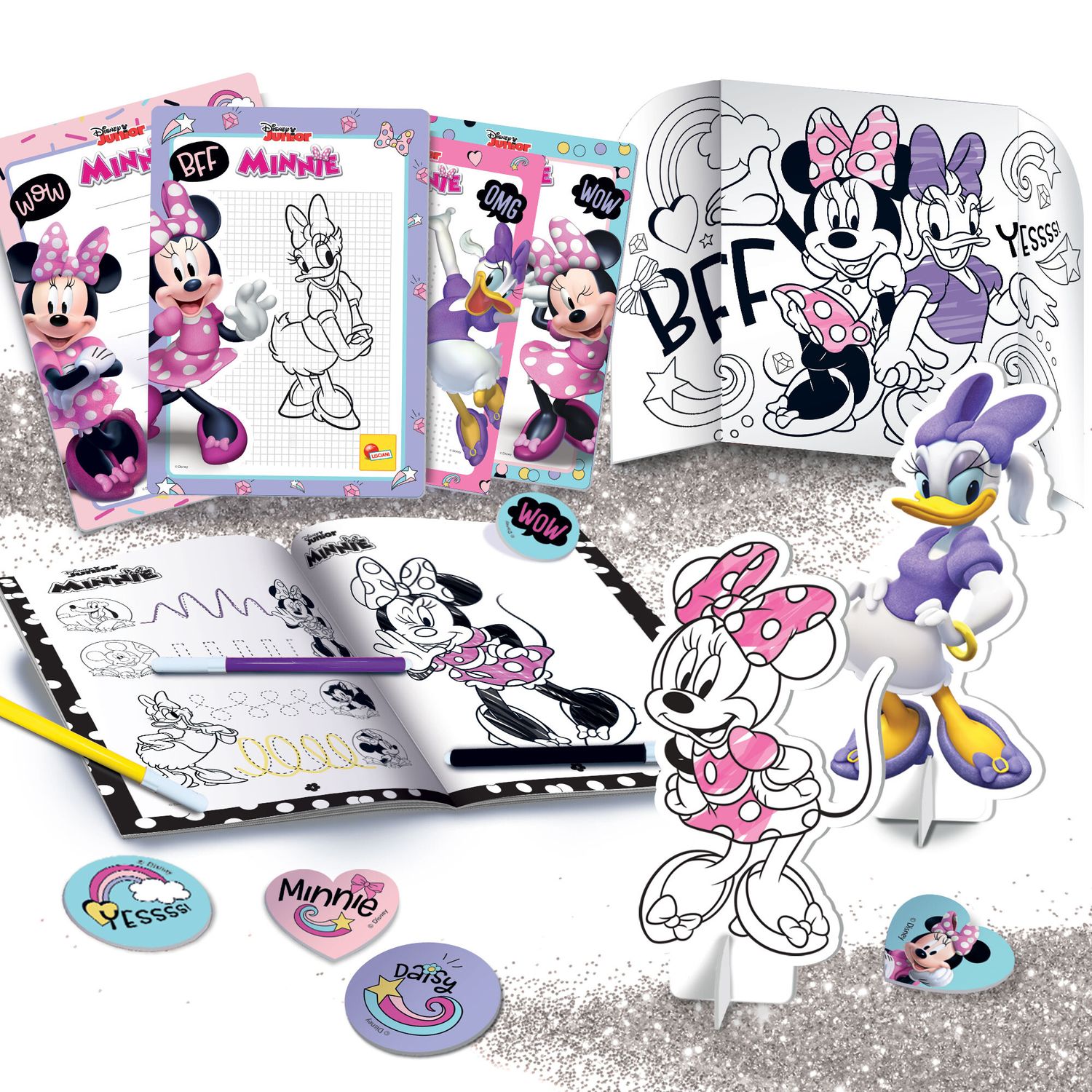 Minnie zainetto coloring and drawing school - LISCIANI, Disney, Minnie