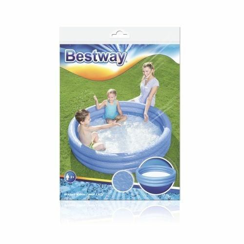Piscina tinta unita a 3 anelli cm. 152x30, 2 colori assortiti, effetto ghiaccio - Bestway