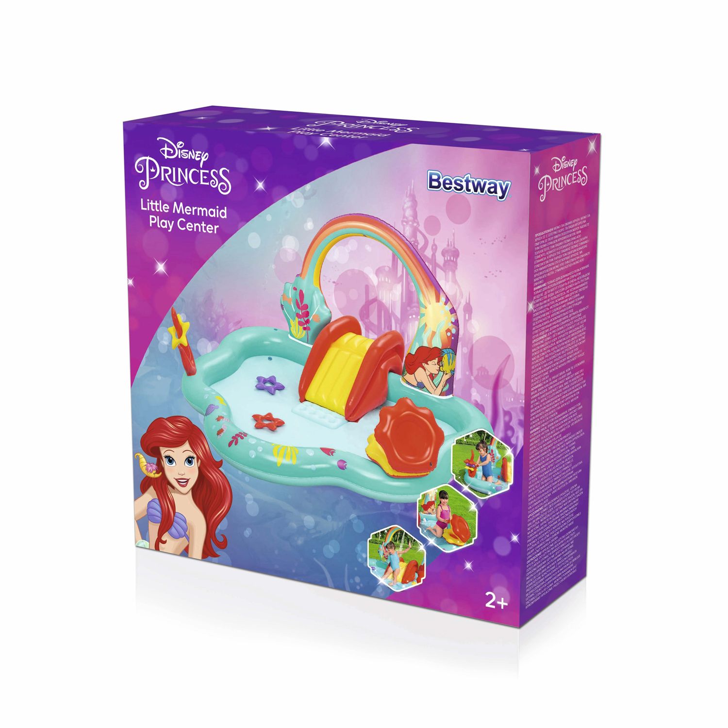 Play center disney  sirenetta cm. 221x193x117 include conchiglia stelle marine - Bestway, DISNEY PRINCESS