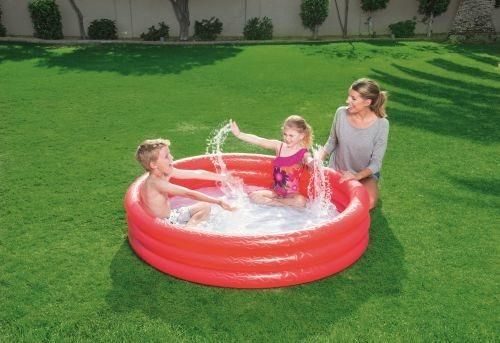 Piscina tinta unita a 3 anelli cm. 152x30, 2 colori assortiti, effetto ghiaccio - Bestway