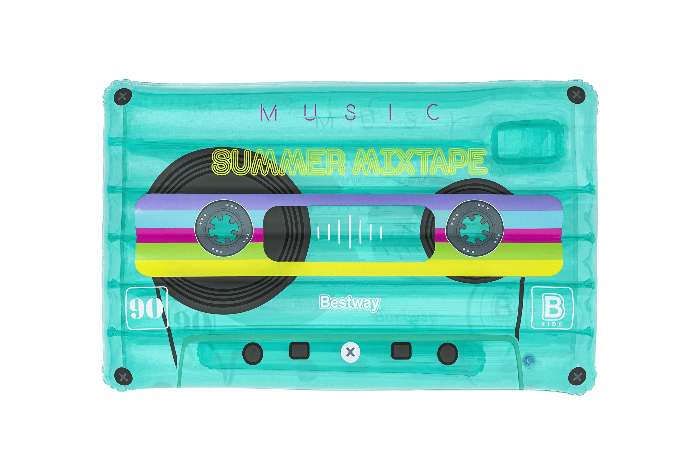 Materassino fashion cassetta musica vintage cm.  216x117 - Bestway