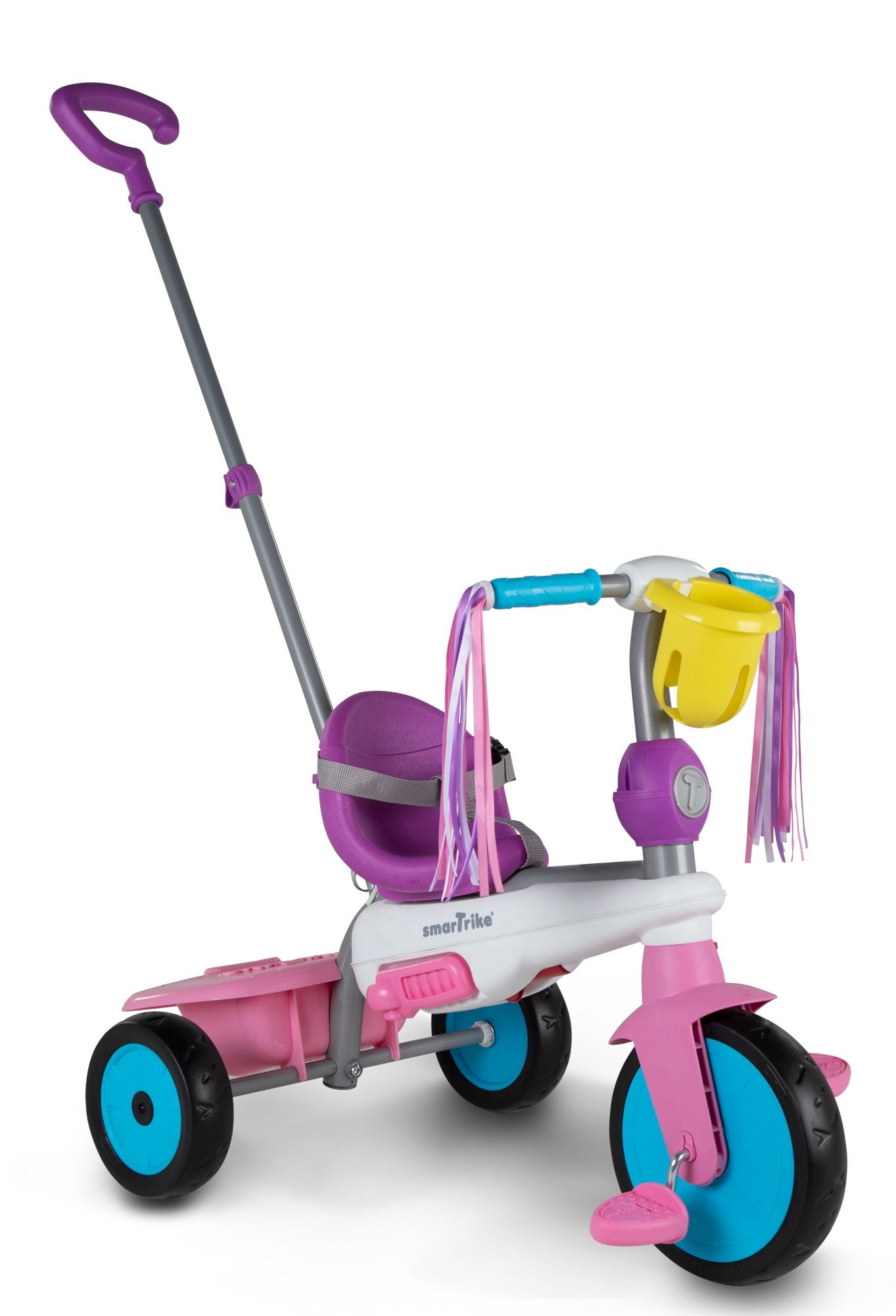 Triciclo 3in1 smartrike breeze, ideale da 15 a 36 mesi, sistema di guida touch steering, ammortizzatori brevettati per il massimo comfort - versione unicorno - SMART TRIKE, SUN&SPORT