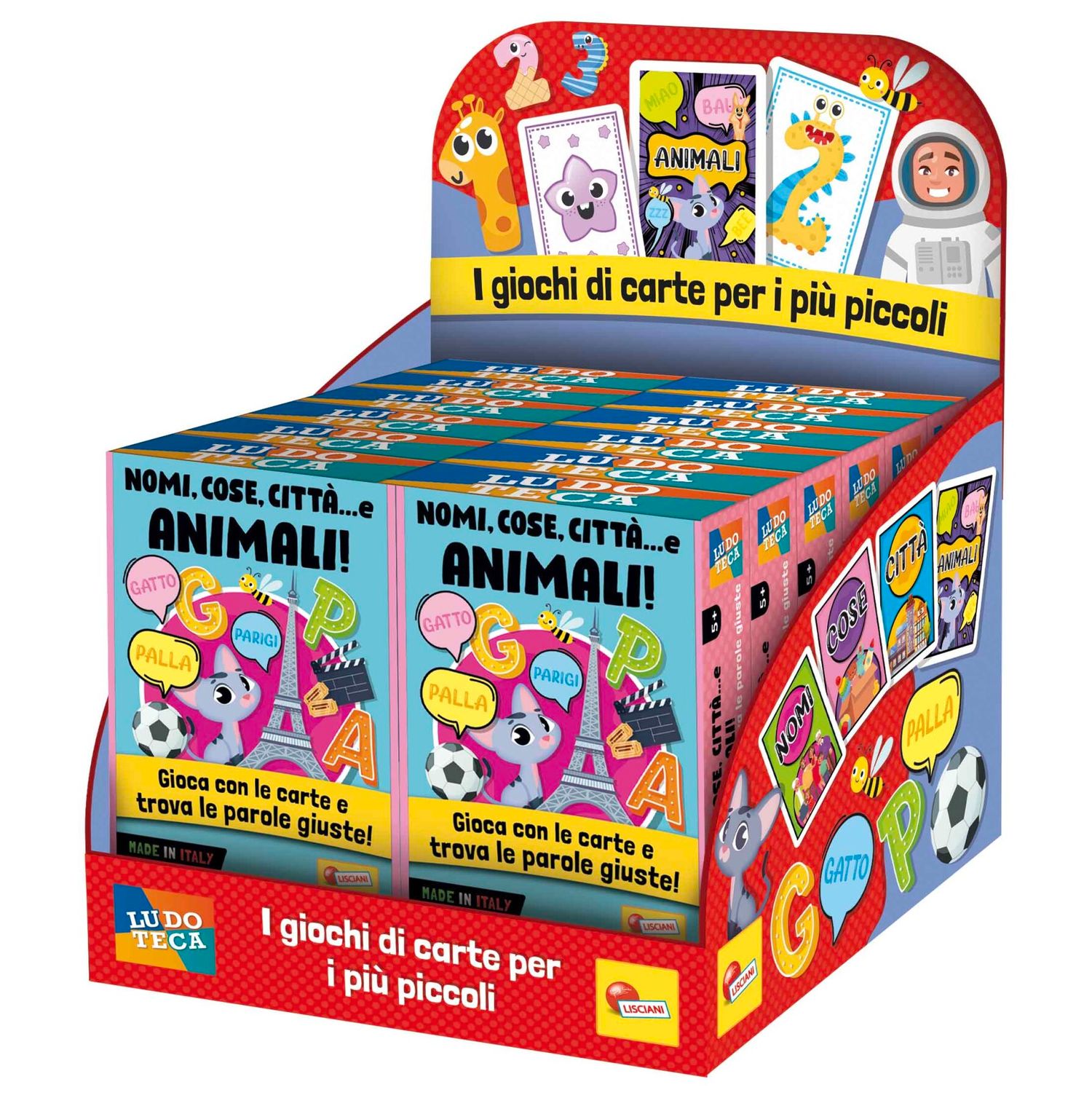 Ludoteca le carte dei bambini nomi, cose, citta'  e animali! - LISCIANI