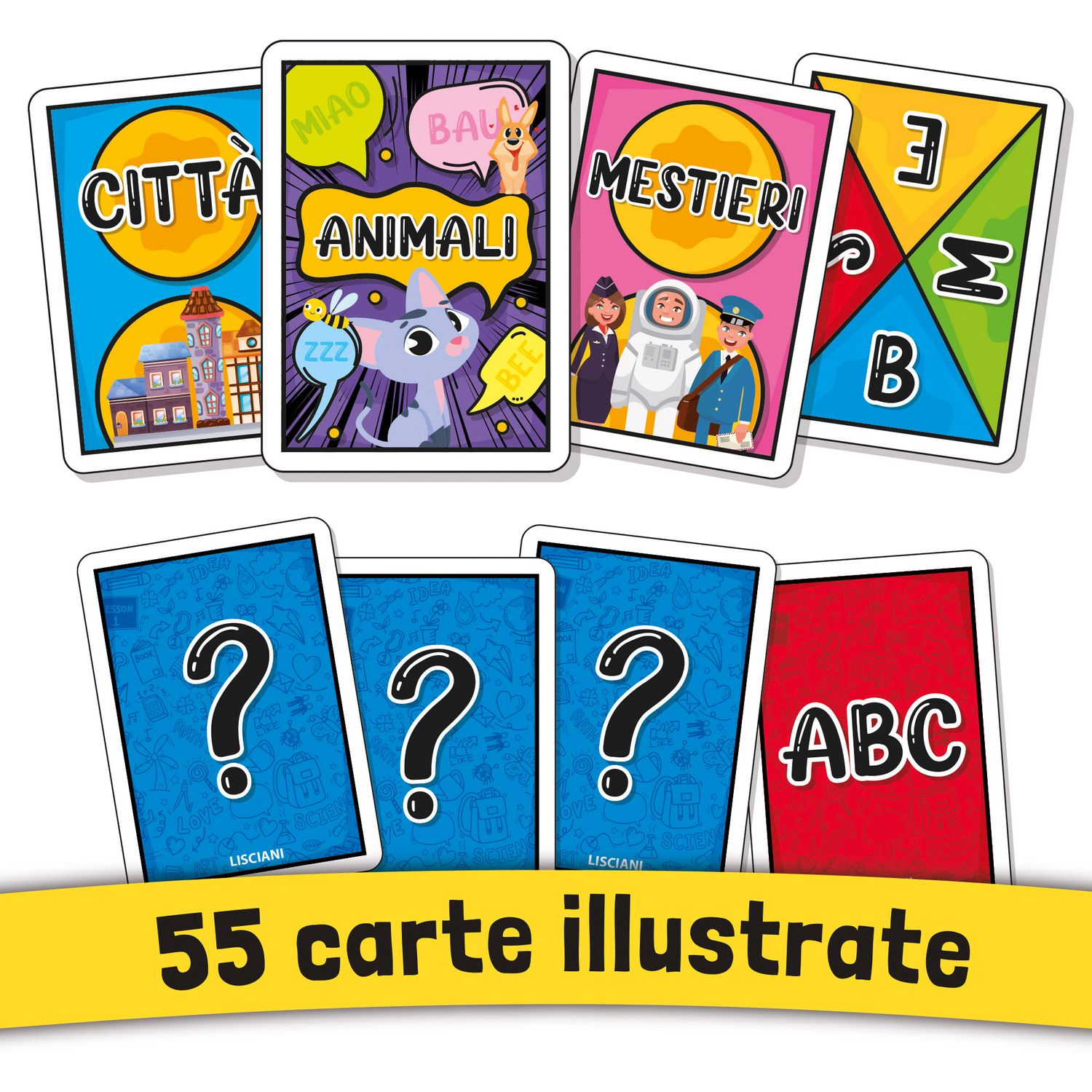 Ludoteca le carte dei bambini nomi, cose, citta'  e animali! - LISCIANI