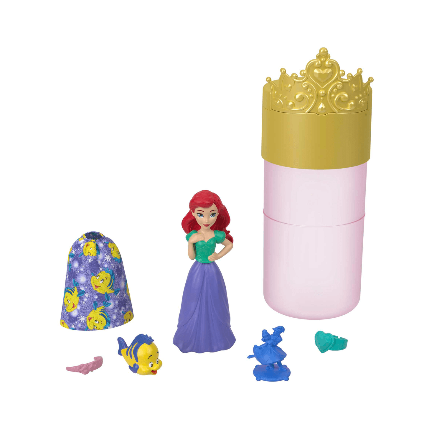Disney princess - royal color reveal, bambola con 6 sorprese da scoprire tra cui un personaggio, ispirata ai film disney, giocattolo per bambini, 3+ anni, hmb69 - DISNEY PRINCESS
