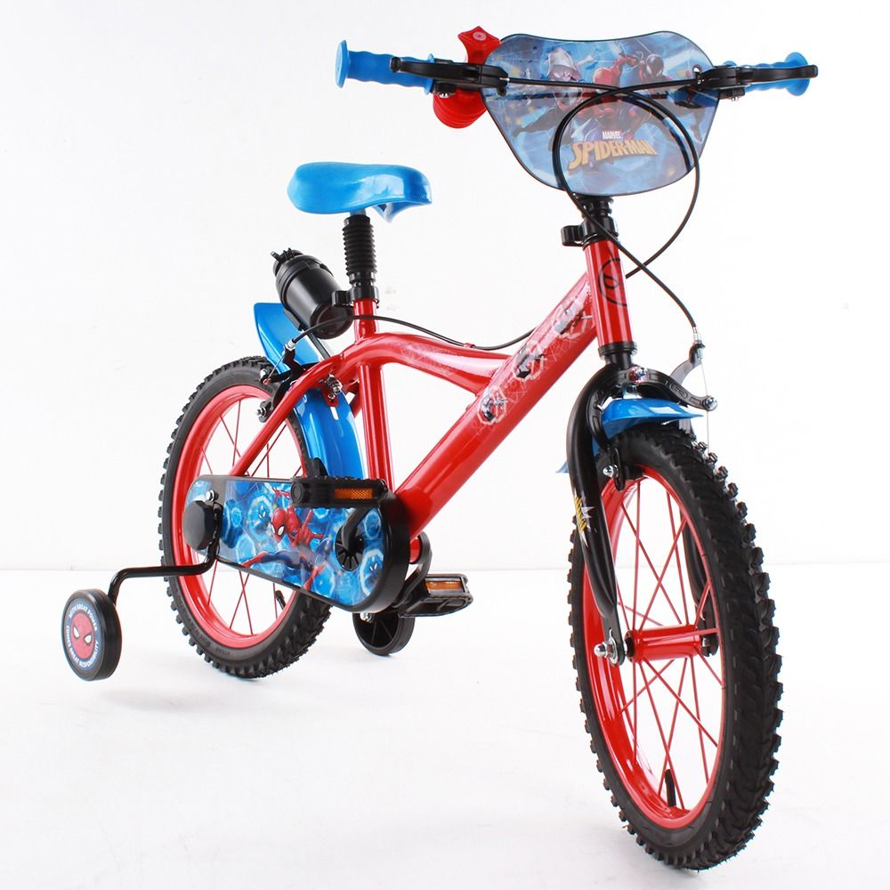 Bicicletta in metallo da 14 pollici di spiderman - adatta per bambini di 3-4 anni - Avengers, MARVEL, Spiderman