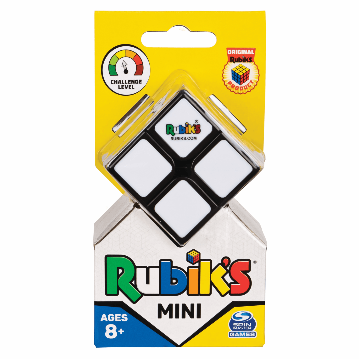 Il cubo di rubik's 2x2 mini, l'originale, con 2 strati da 4 cubi, rompicapo professionale a combinazione di colori, tascabile, adatto a bambini da 8+, - 