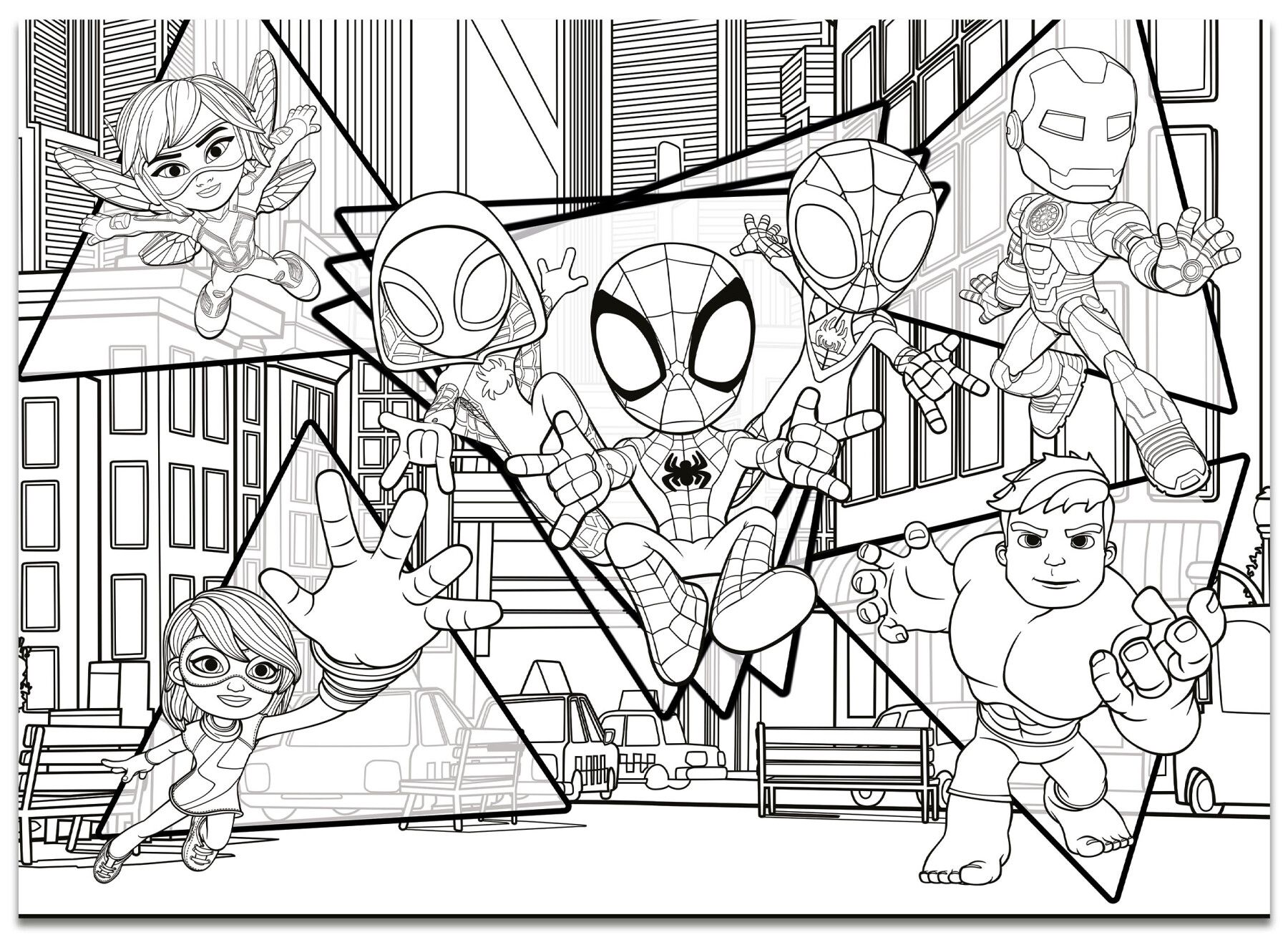 Marvel puzzle df maxi  floor 4 x 48 spidey - LISCIANI, SPIDEY, MARVEL