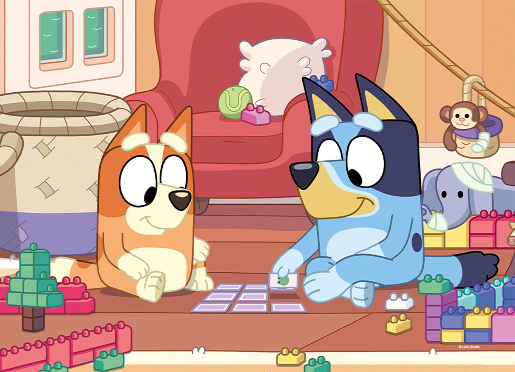 Bluey puzzle maxifloor 4 x 48 - 4302, LISCIANI