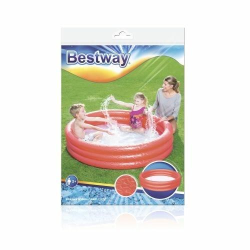 Piscina tinta unita a 3 anelli cm. 152x30, 2 colori assortiti, effetto ghiaccio - Bestway