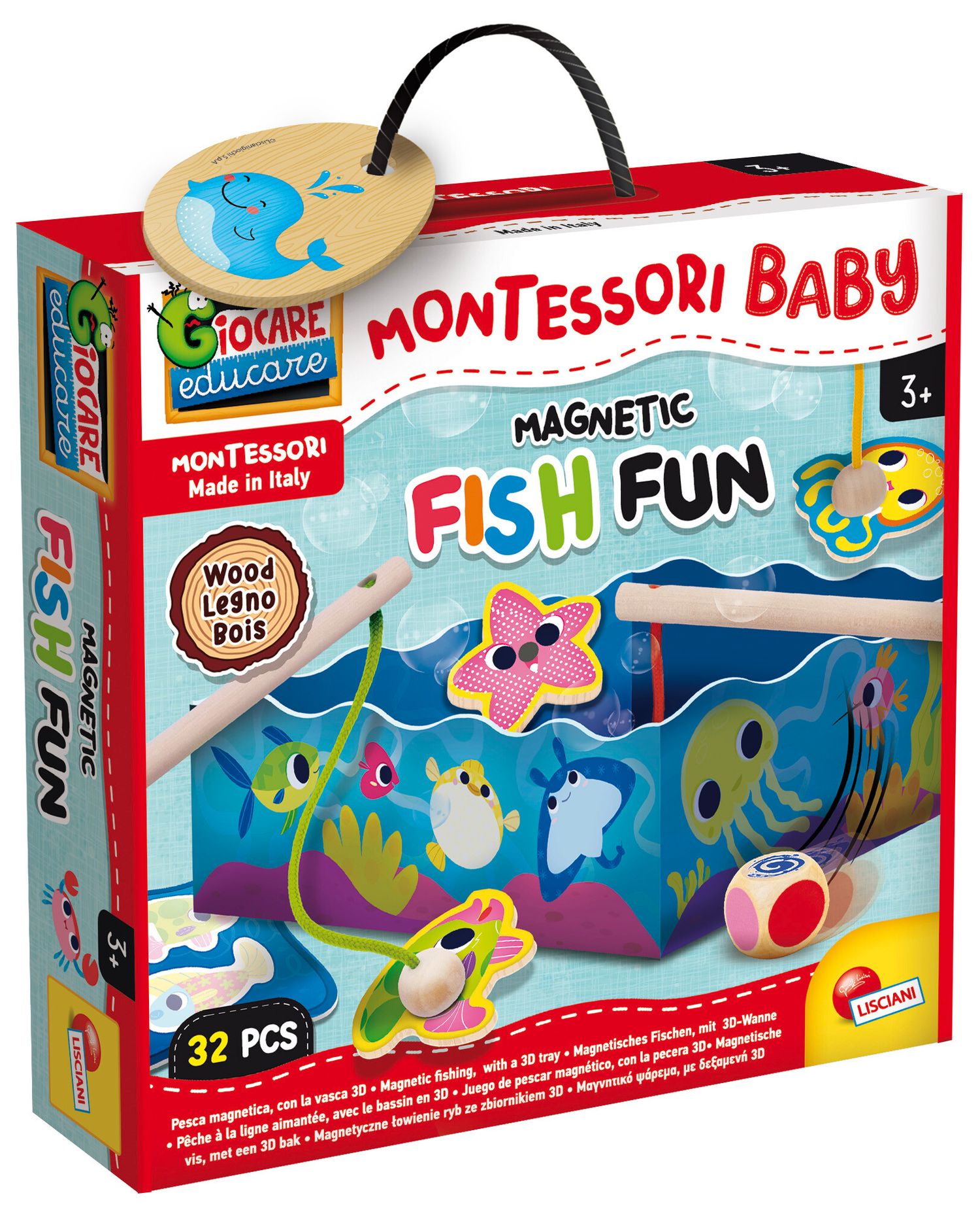 Montessori baby legno magnetic fish fun - LISCIANI