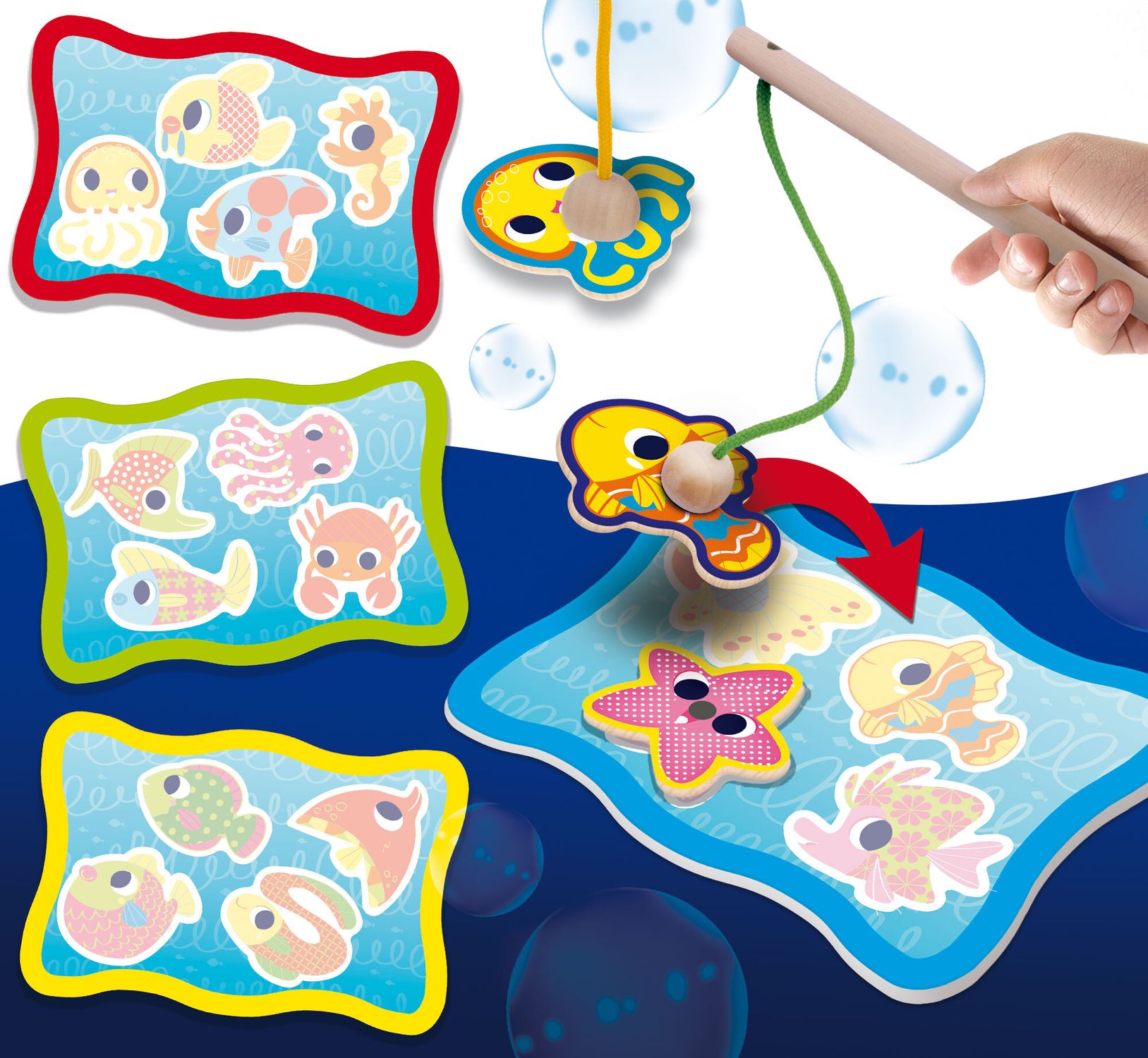 Montessori baby legno magnetic fish fun - LISCIANI