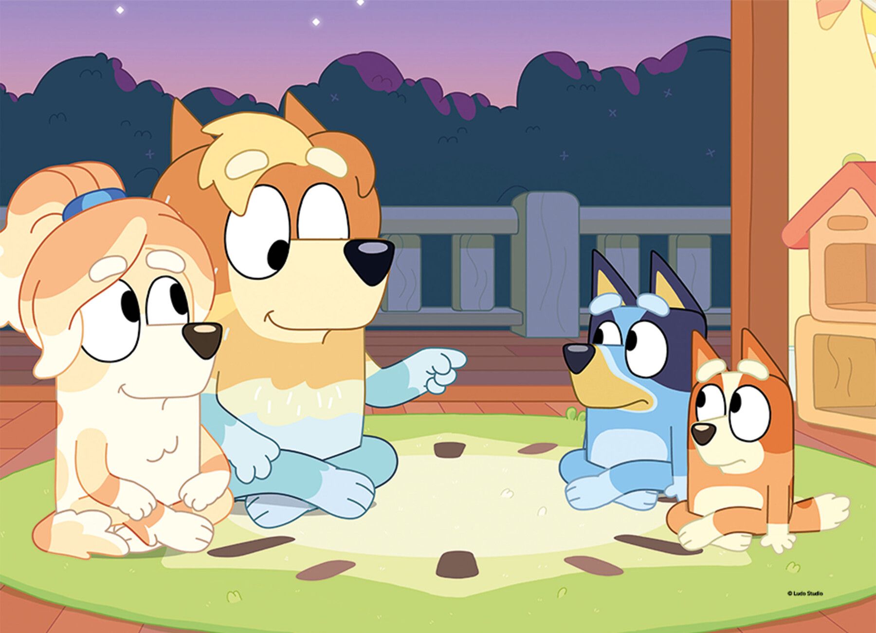 Bluey puzzle maxifloor 4 x 48 - 4302, LISCIANI