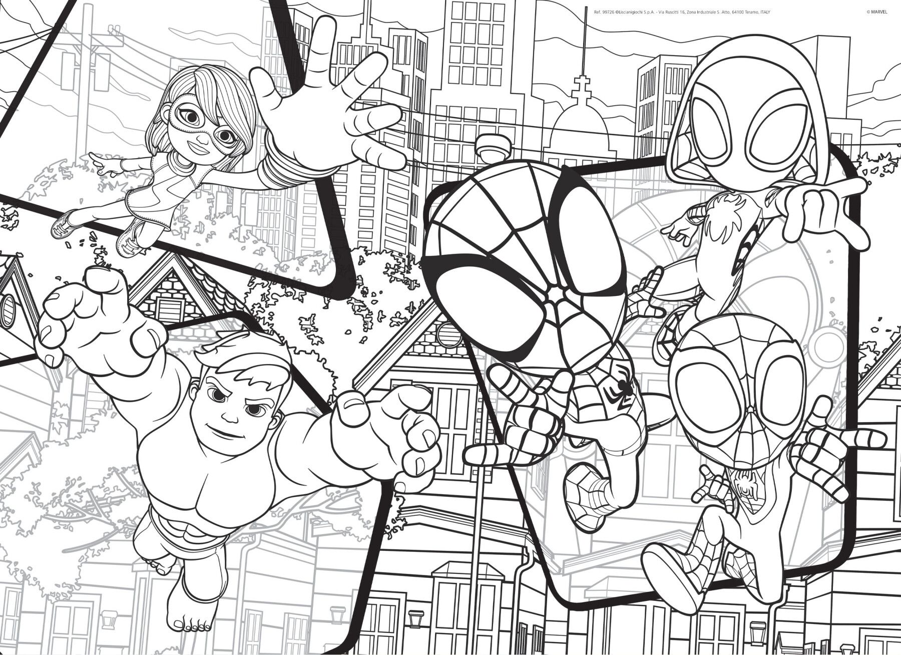 Marvel puzzle df  maxi floor 24 spidey - LISCIANI, SPIDEY, MARVEL