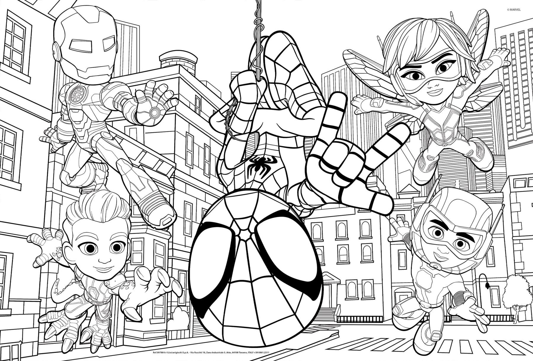 Marvel puzzle df maxi floor  2 x 24 spidey - LISCIANI, SPIDEY, MARVEL