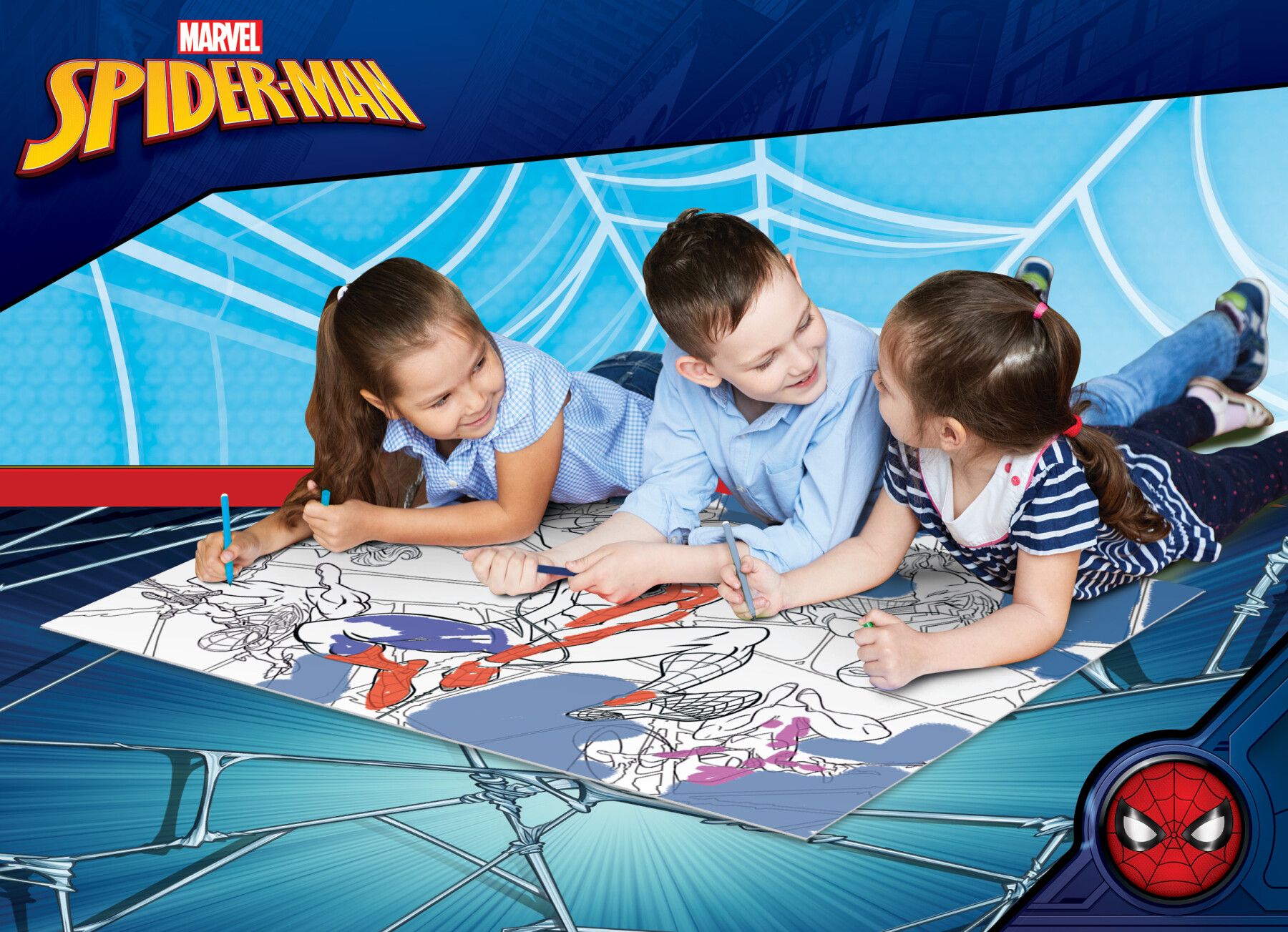 Marvel puzzle maxifloor 4 x 48  spiderman - LISCIANI, Avengers, Spiderman