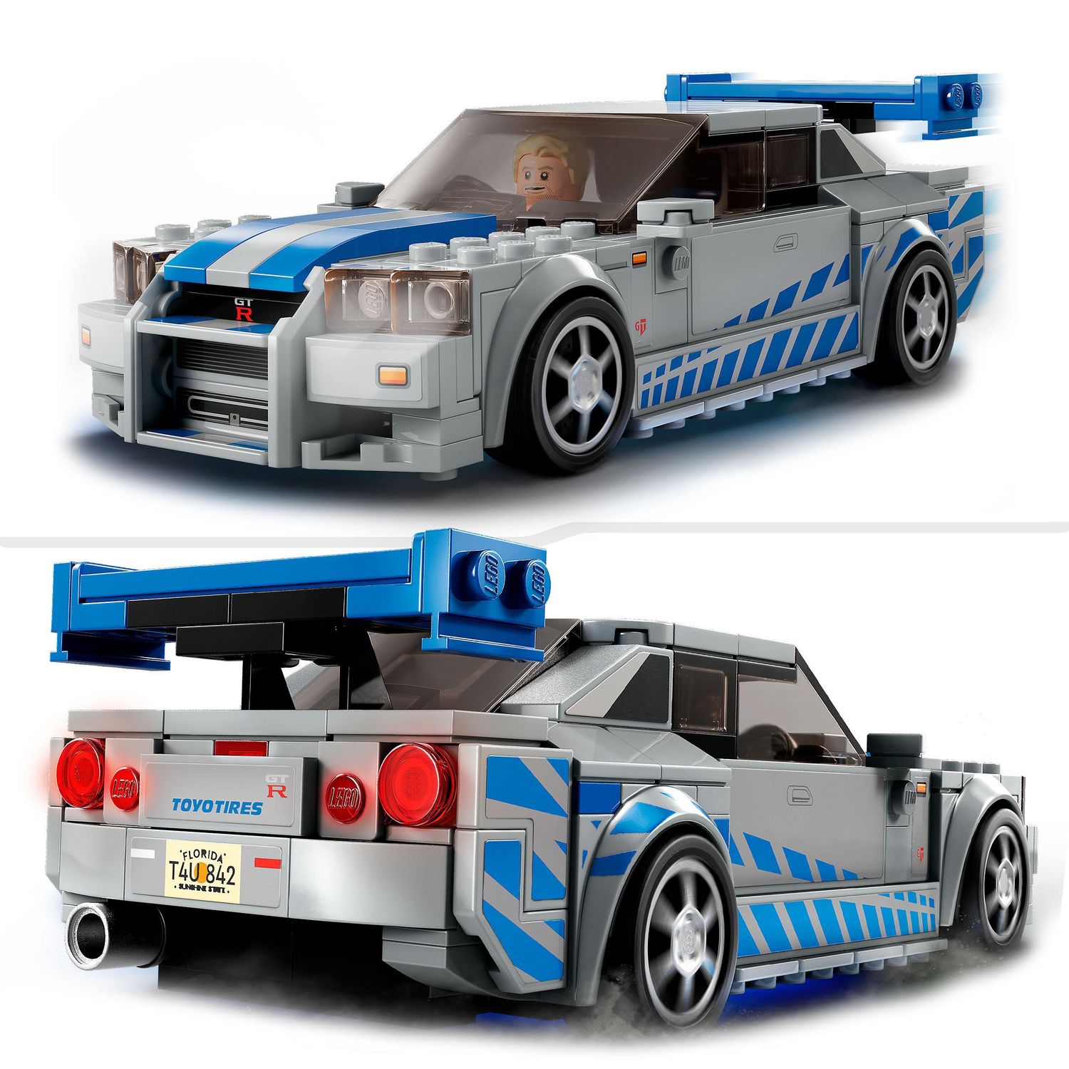 Lego speed champions 76917 2 fast 2 furious nissan skyline gt-r (r34) macchina giocattolo da collezione 2023, giochi per bambini - LEGO SPEED CHAMPIONS, Lego
