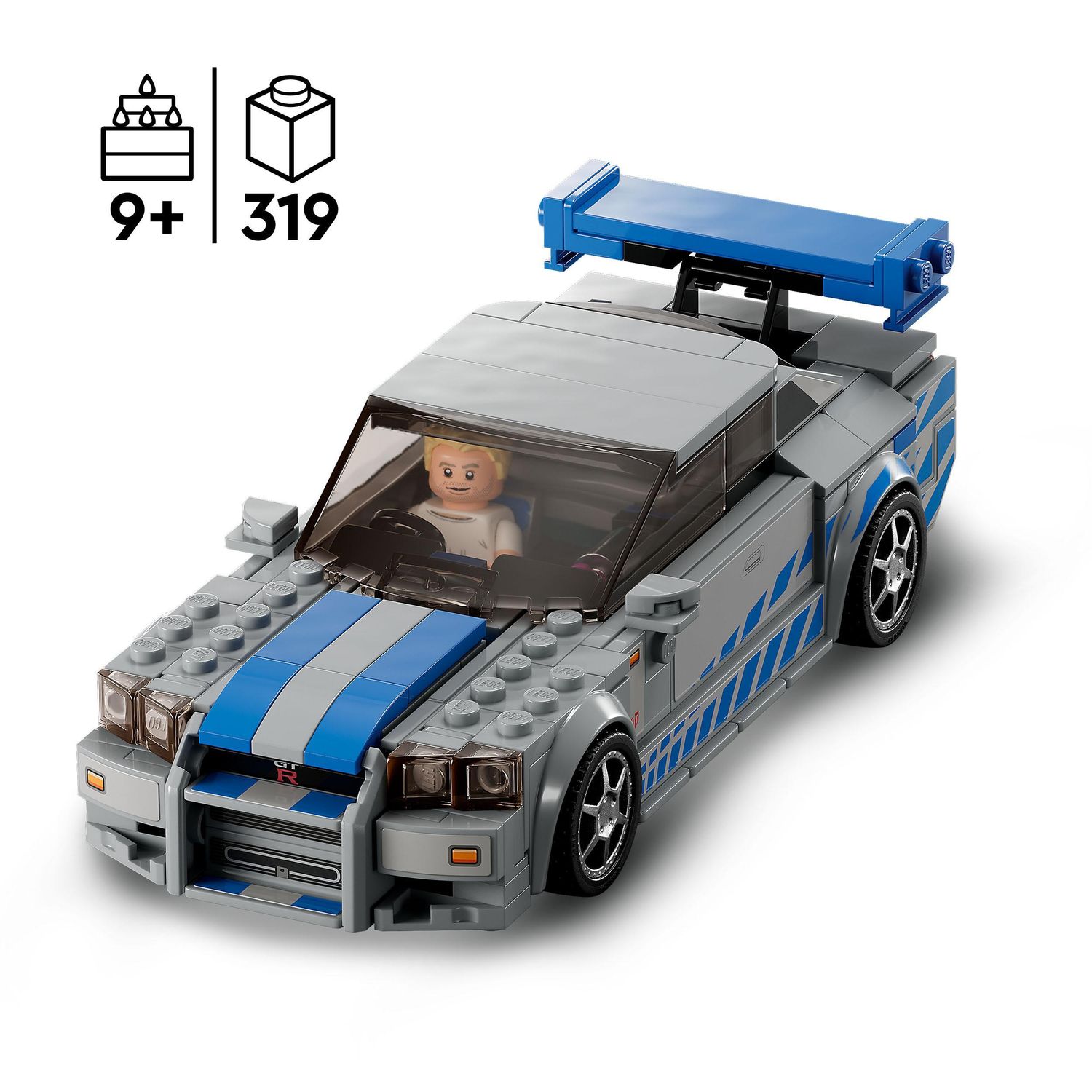 Lego speed champions 76917 2 fast 2 furious nissan skyline gt-r (r34) macchina giocattolo da collezione 2023, giochi per bambini - LEGO SPEED CHAMPIONS, Lego