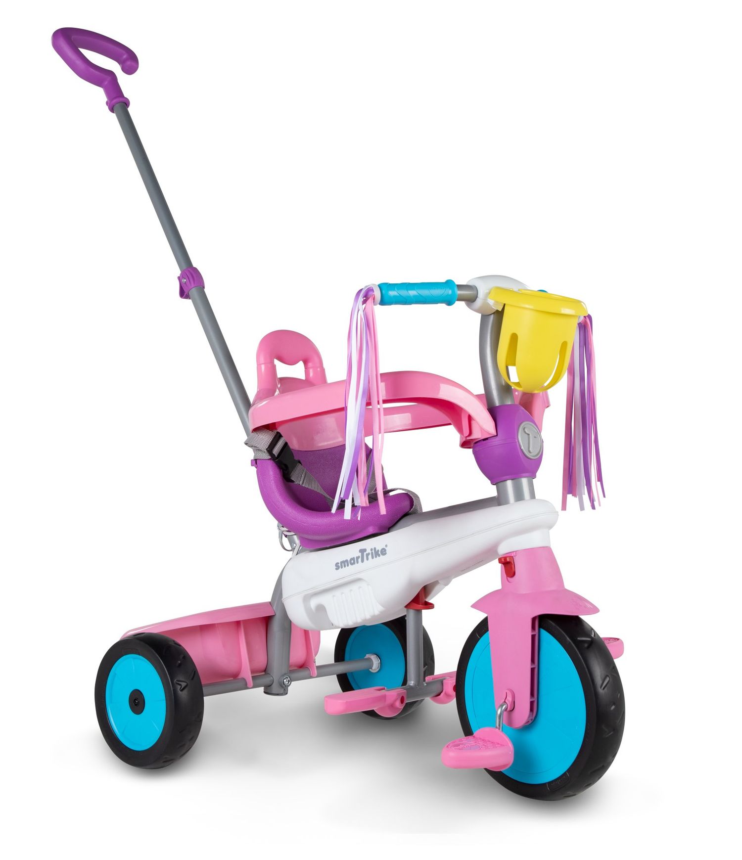 Triciclo 3in1 smartrike breeze, ideale da 15 a 36 mesi, sistema di guida touch steering, ammortizzatori brevettati per il massimo comfort - versione unicorno - SMART TRIKE, SUN&SPORT