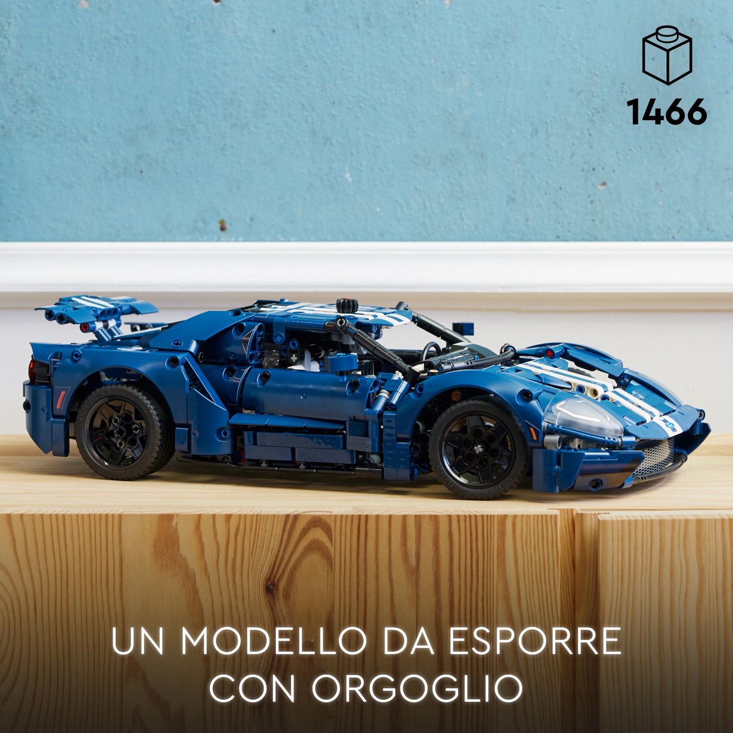 Lego technic 42154 ford gt 2022, kit modellino di auto da costruire per adulti, supercar in scala 1:12, set da collezione - LEGO TECHNIC, Lego