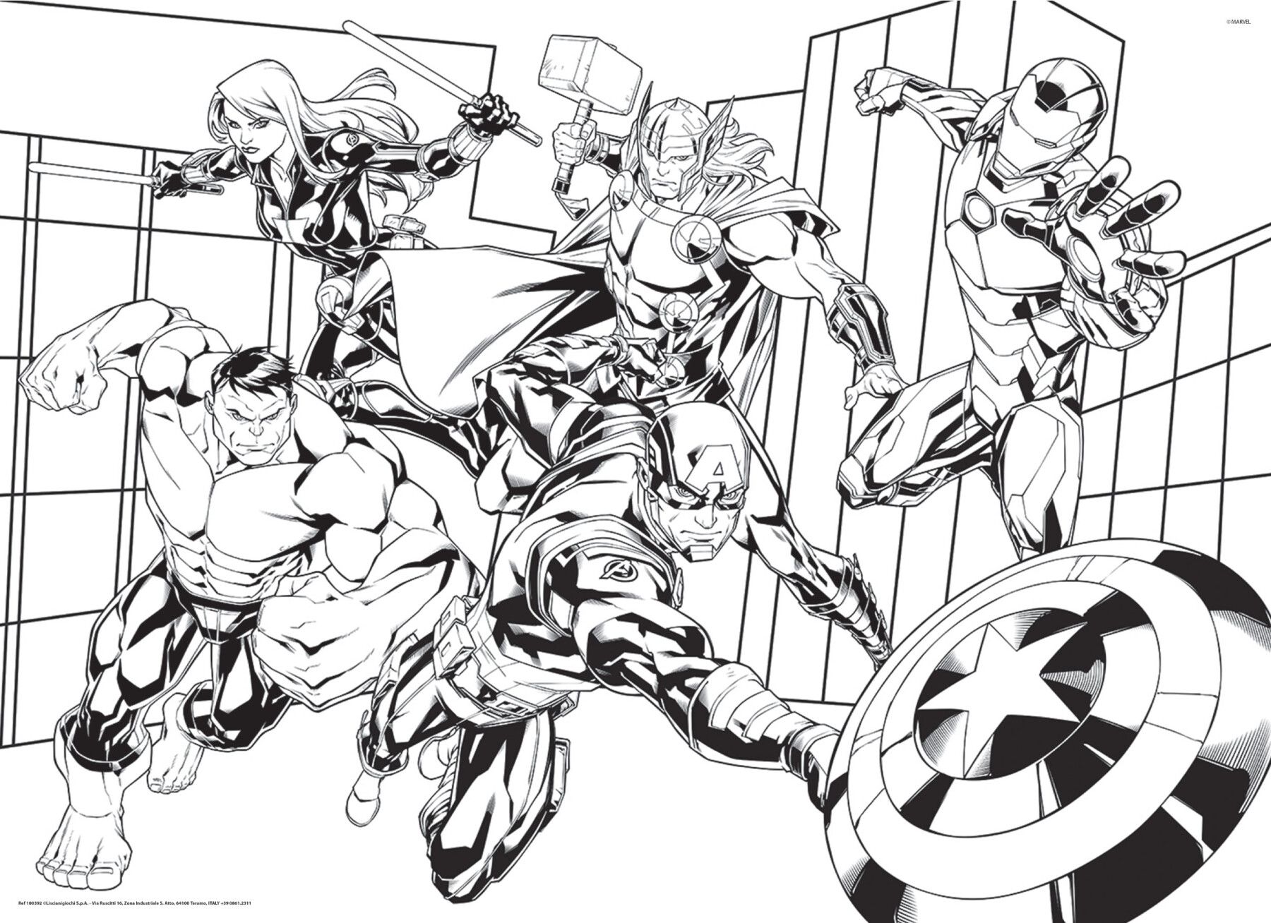 Marvel puzzle df maxi floor  150 avengers - LISCIANI, Avengers, MARVEL