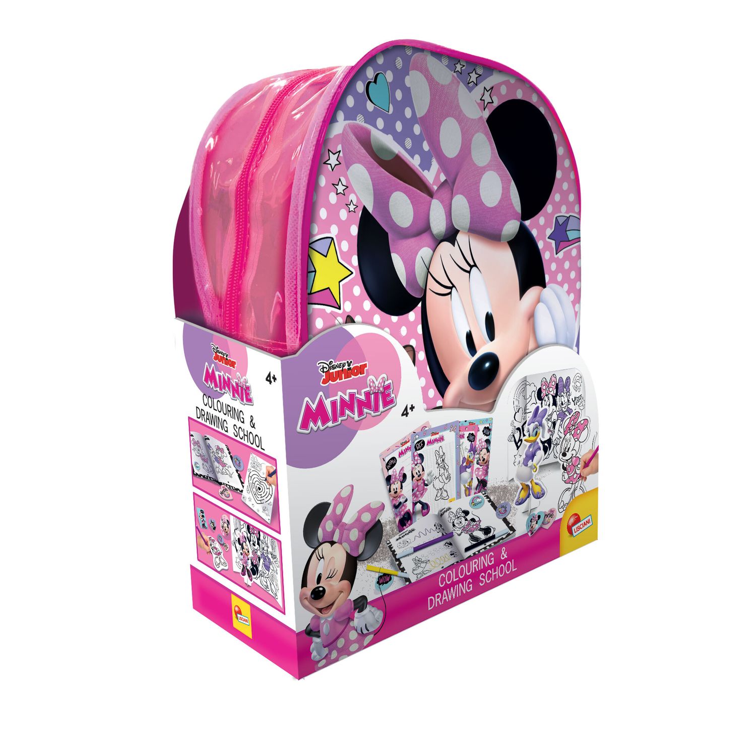 Minnie zainetto coloring and drawing school - LISCIANI, Disney, Minnie