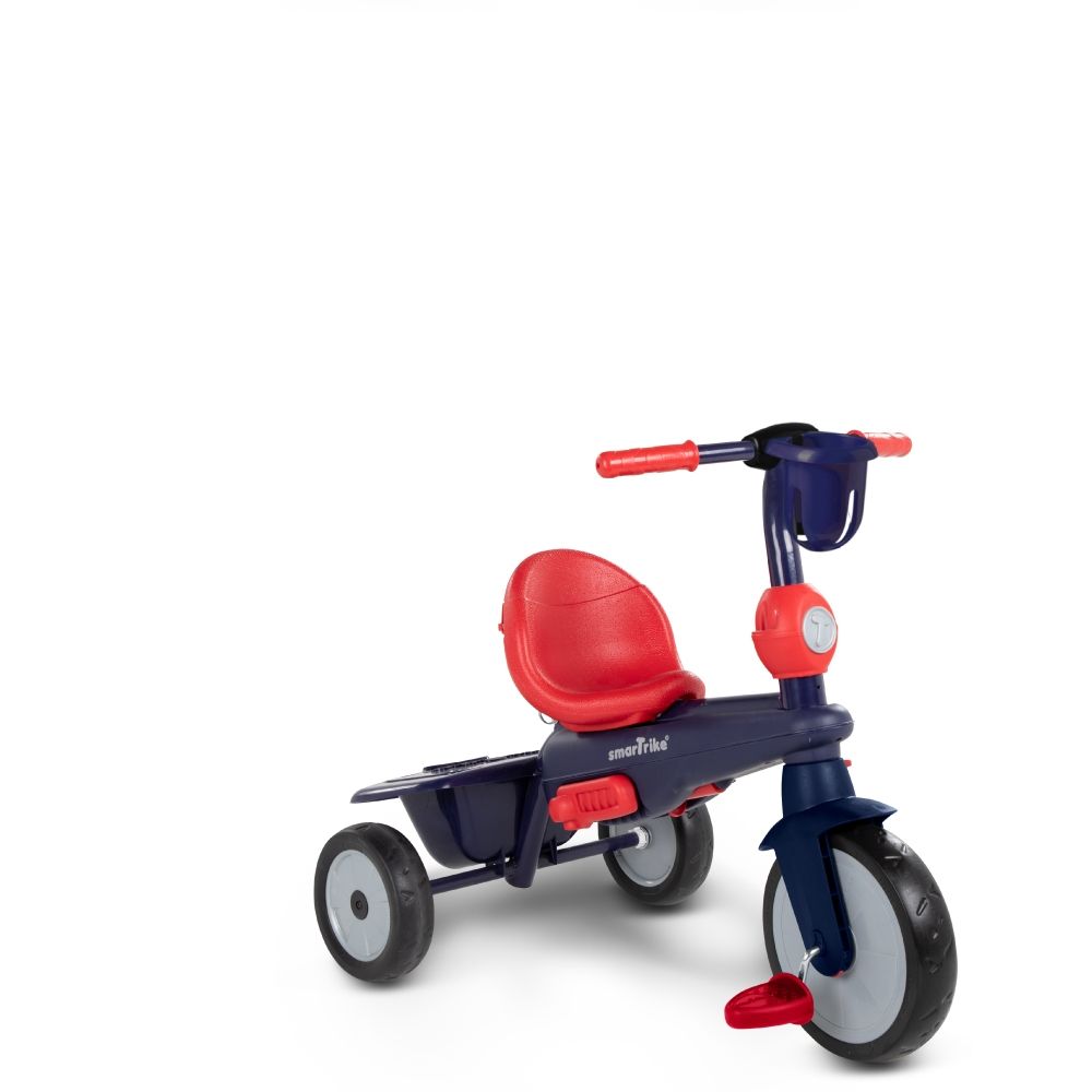 Smartrike vanilla 4 in 1 triciclo per bambini dai 15 mesi con maniglione direzionale touch steering e equipaggiamento di sicurezza - blu navy - SMART TRIKE, SUN&SPORT