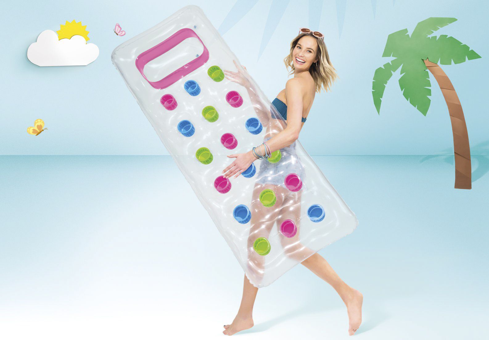 Materassino trasparente cm 188x71 i.12 - INTEX