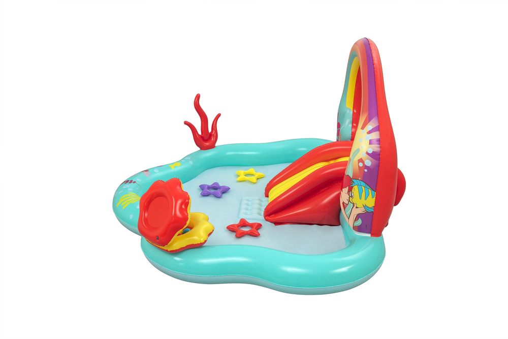 Play center disney  sirenetta cm. 221x193x117 include conchiglia stelle marine - Bestway, DISNEY PRINCESS