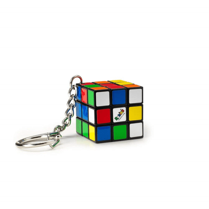 Il cubo di rubik's 3x3 originale, edizione in miniatura. accessorio portachiavi con cubo 3x3 funzionante, per bambini dagli 8+, rompicapo professionale a combinazione di colori. - 