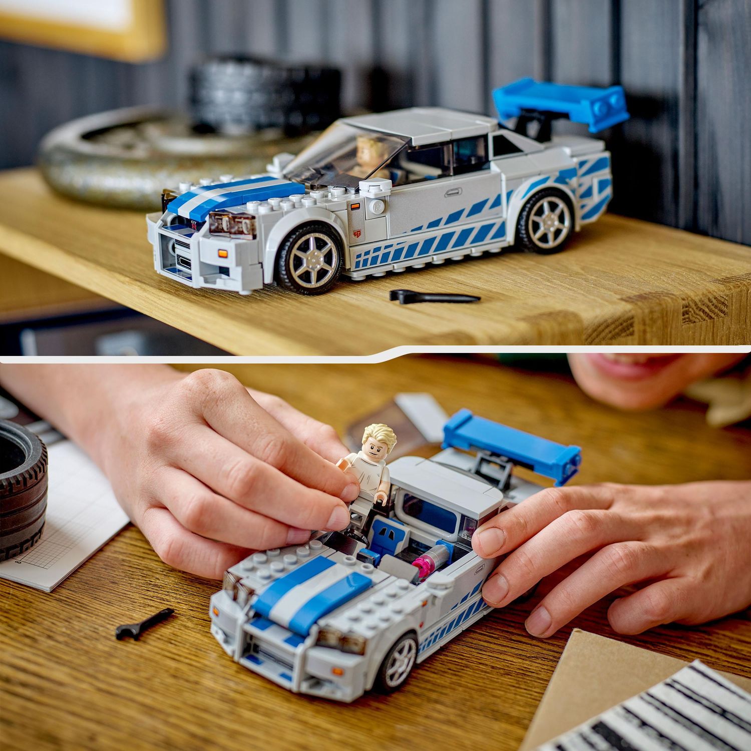 Lego speed champions 76917 2 fast 2 furious nissan skyline gt-r (r34) macchina giocattolo da collezione 2023, giochi per bambini - LEGO SPEED CHAMPIONS, Lego