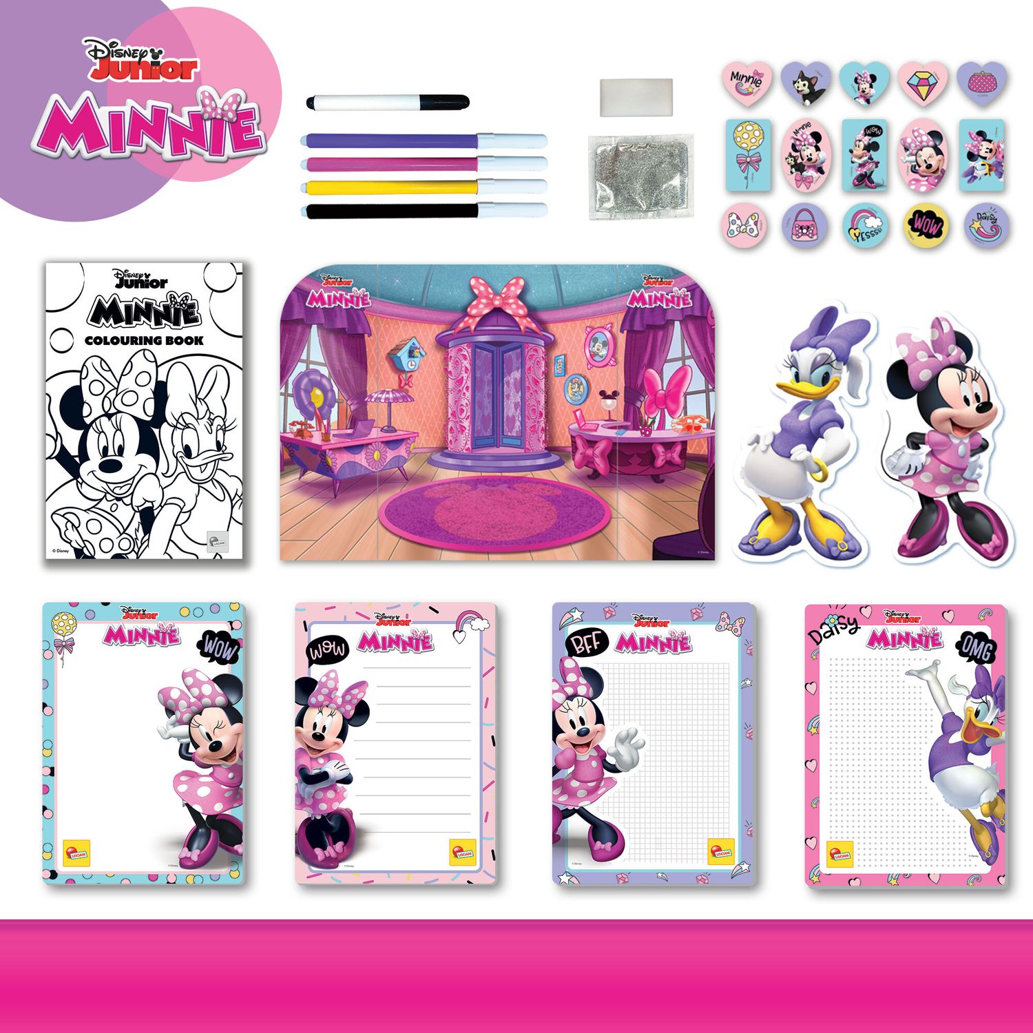 Minnie zainetto coloring and drawing school - LISCIANI, Disney, Minnie