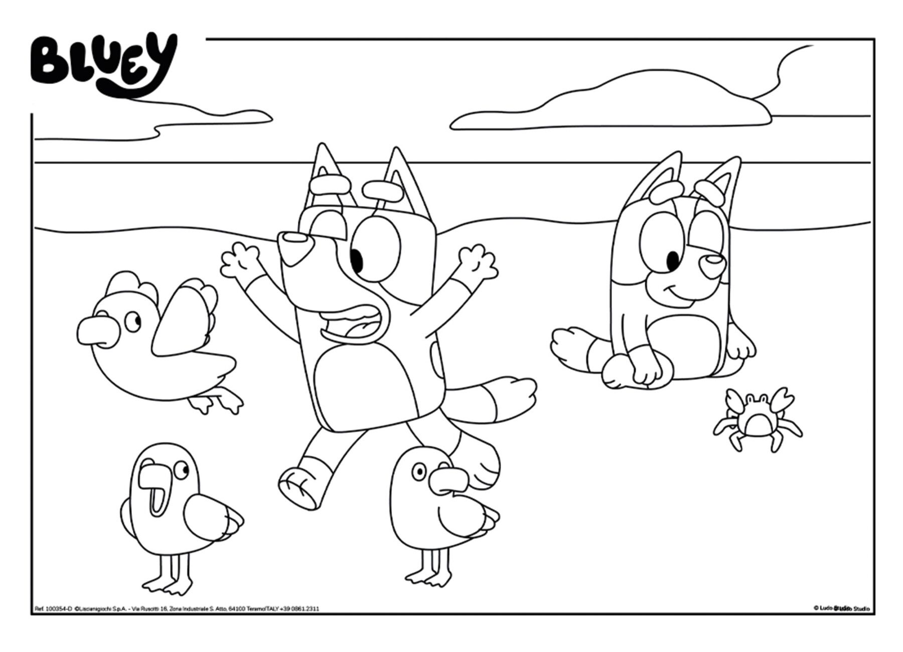 Bluey puzzle maxifloor 4 x 48 - 4302, LISCIANI
