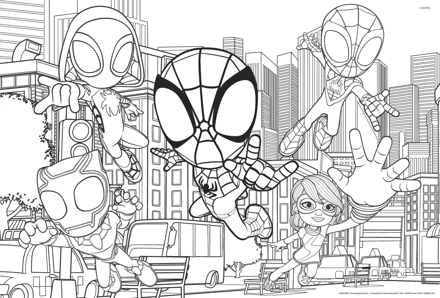 Marvel puzzle df maxi floor  2 x 24 spidey - LISCIANI, SPIDEY, MARVEL