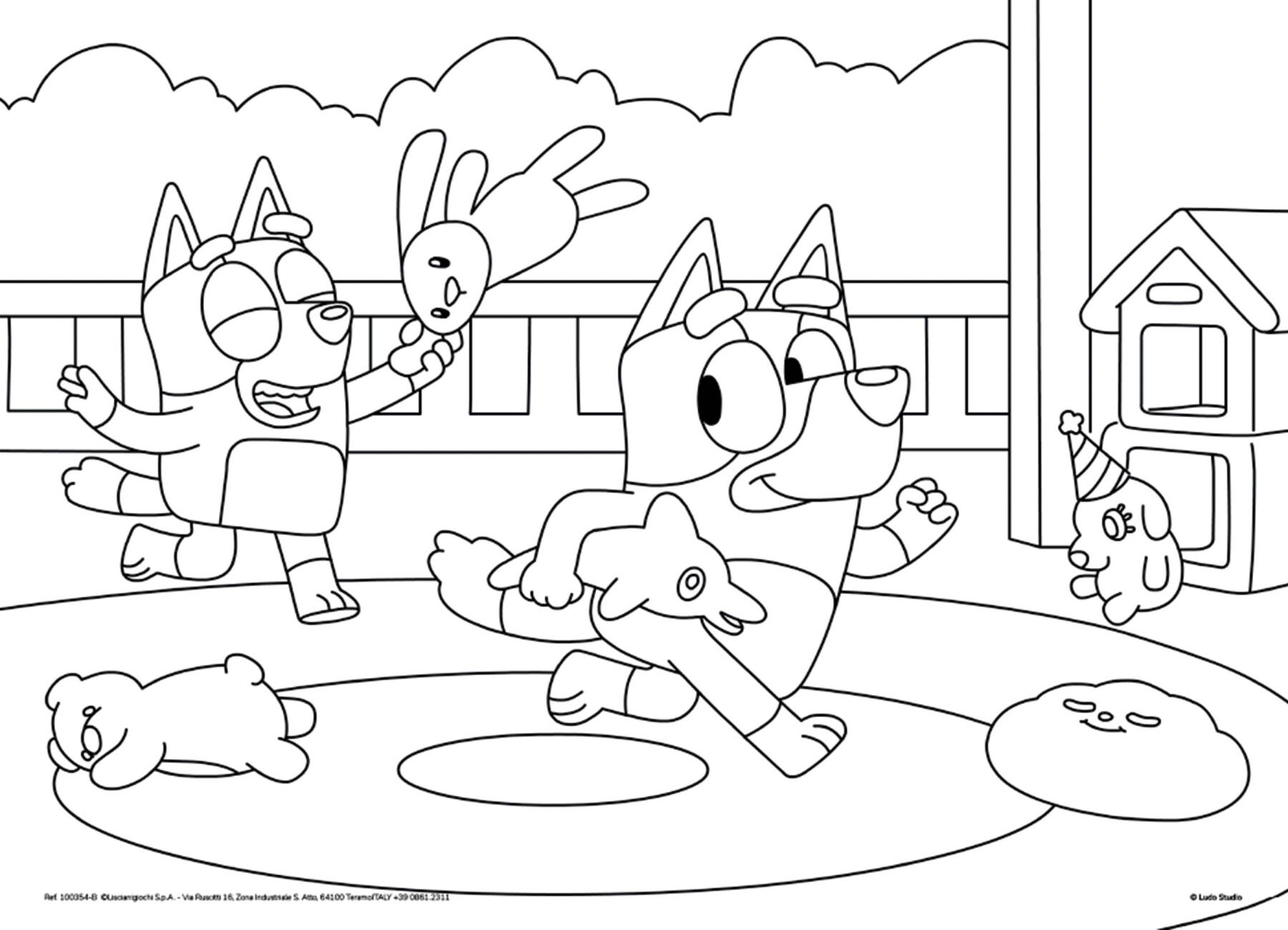 Bluey puzzle maxifloor 4 x 48 - 4302, LISCIANI