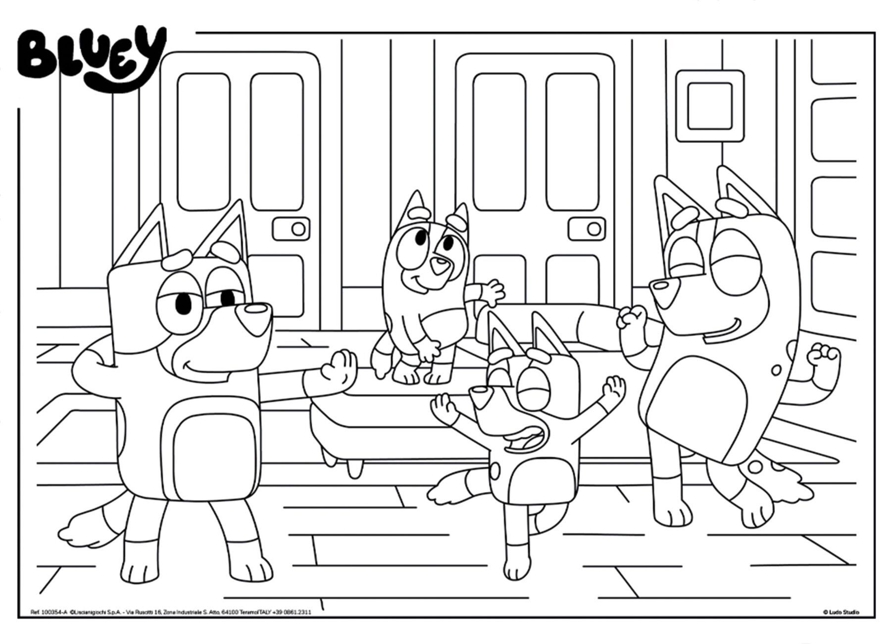 Bluey puzzle maxifloor 4 x 48 - 4302, LISCIANI