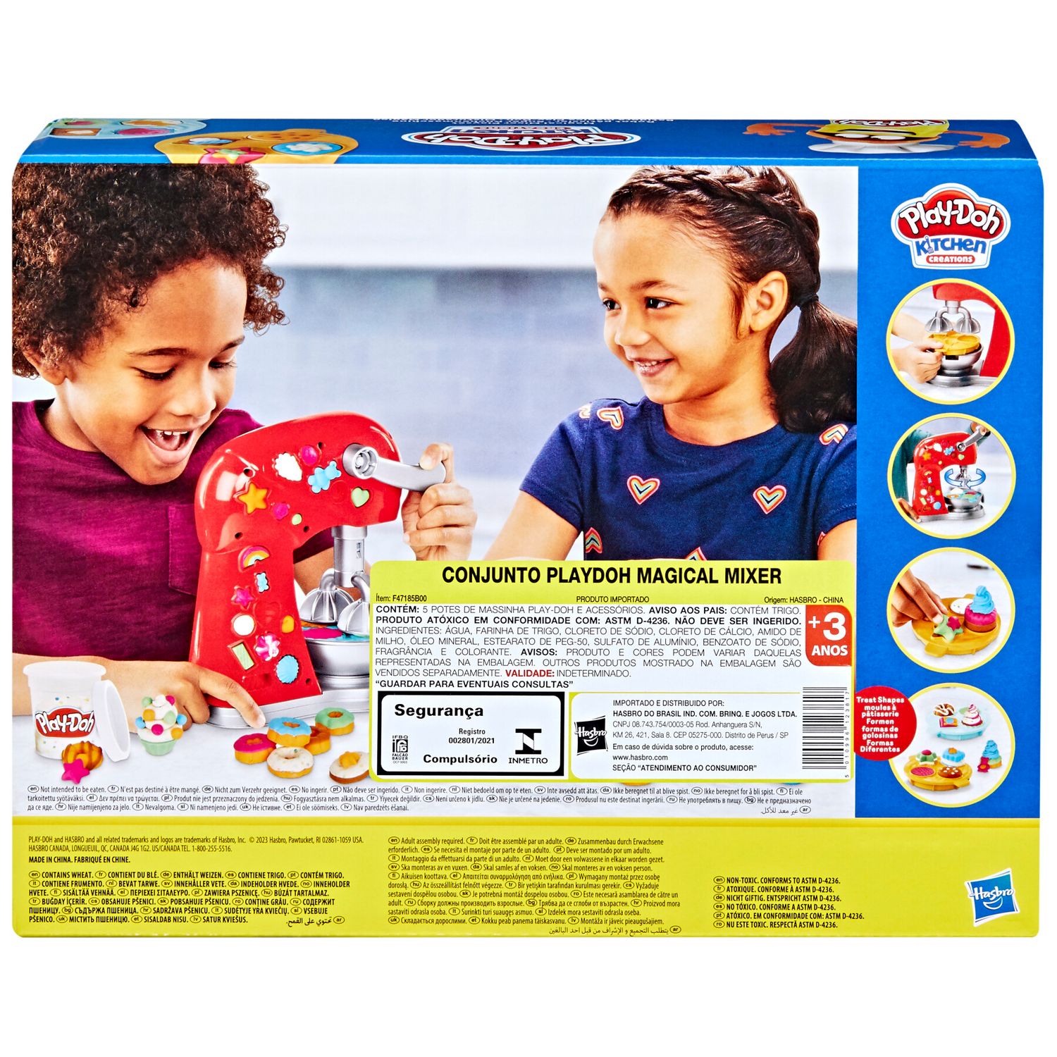 Play-doh kitchen creations - il magico mixer, impastatrice giocattolo con finti accessori da cucina - PLAY-DOH