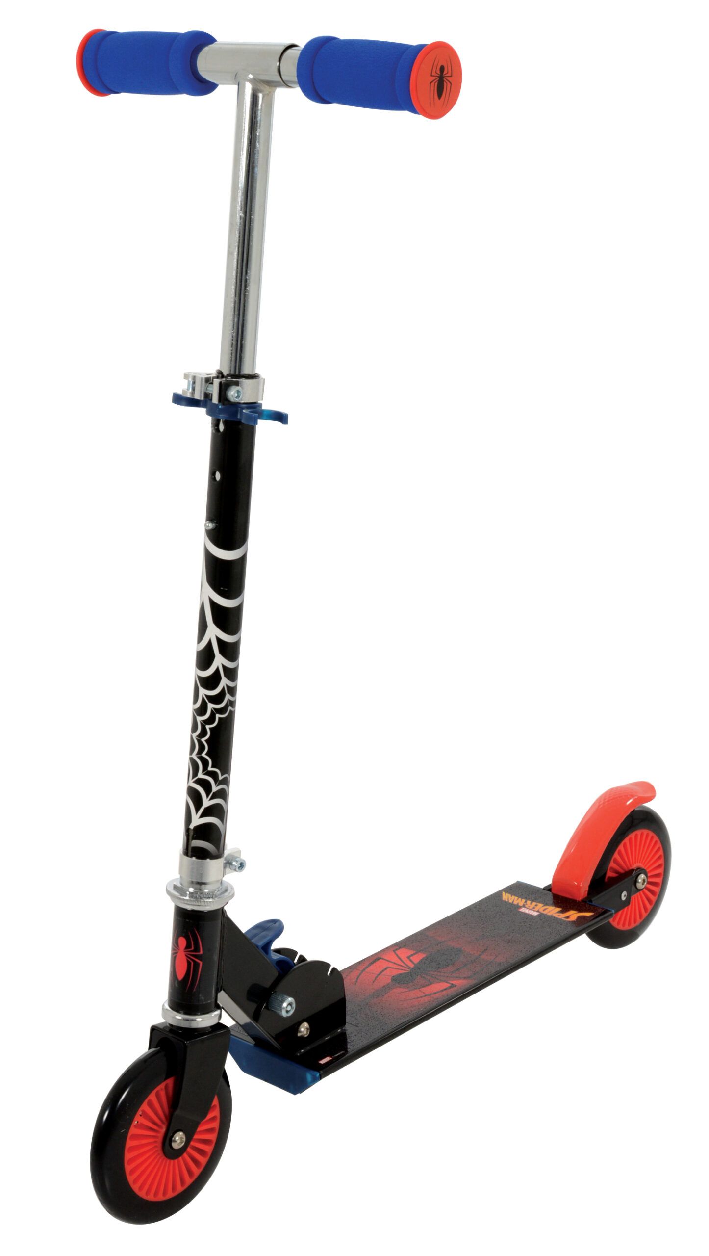 Monopattino a 2 ruote di spiderman - manubrio regolabile, portata kg 50, cuscinetti abec5, adatto a bambini da 3 a 8 anni - Spiderman