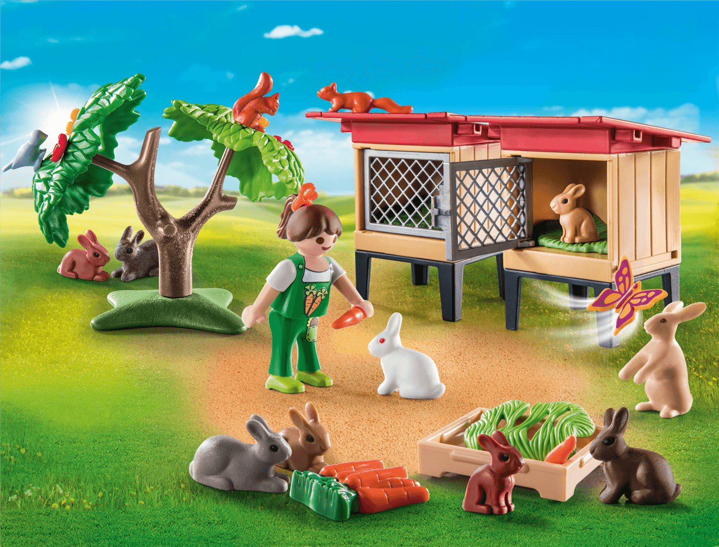 Playmobil country 71252 recinto dei conigli per bambini dai 4 anni in su - Playmobil