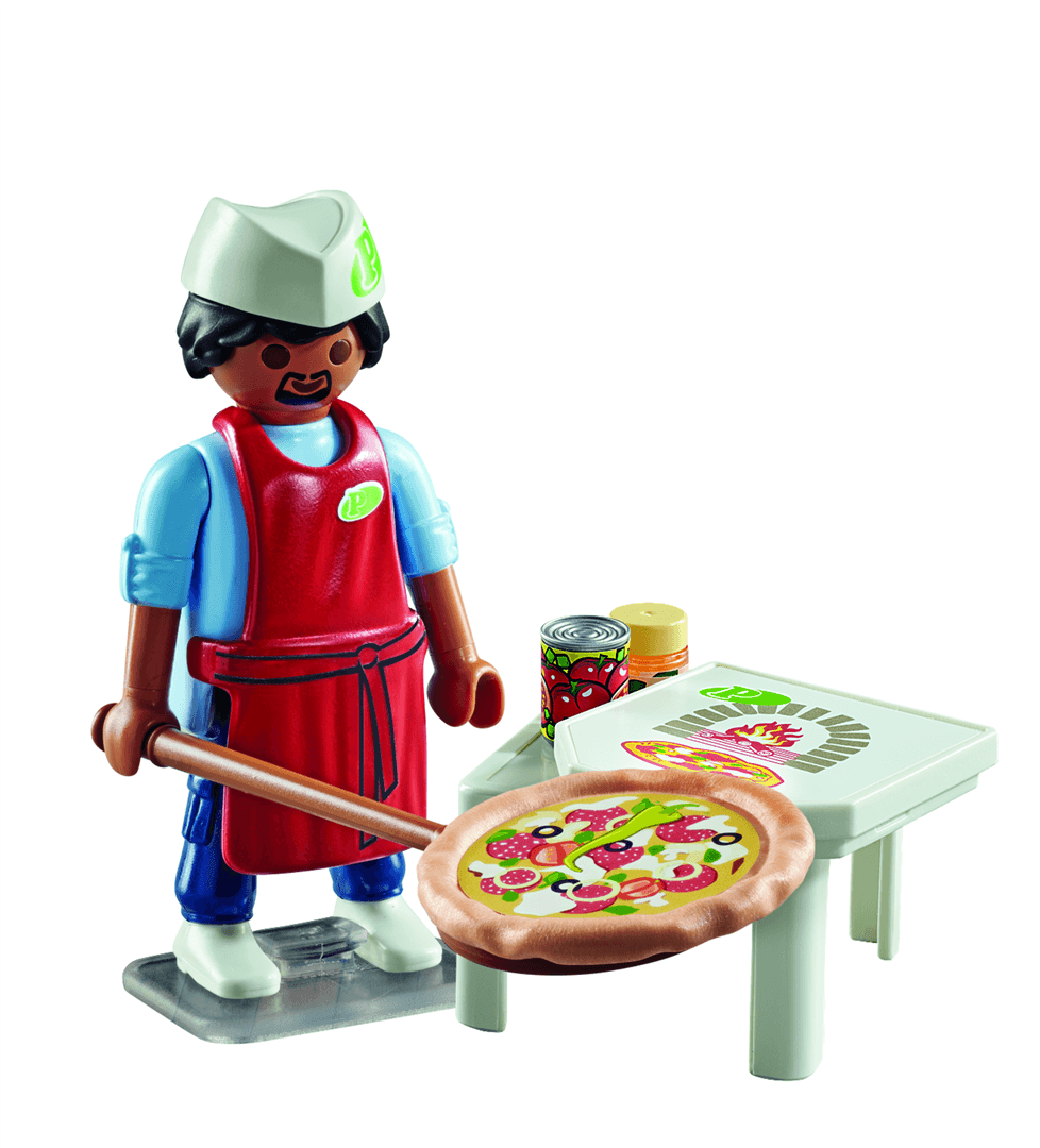Playmobil special plus 71161 pizzaiolo per bambini dai 4 anni in su - Playmobil