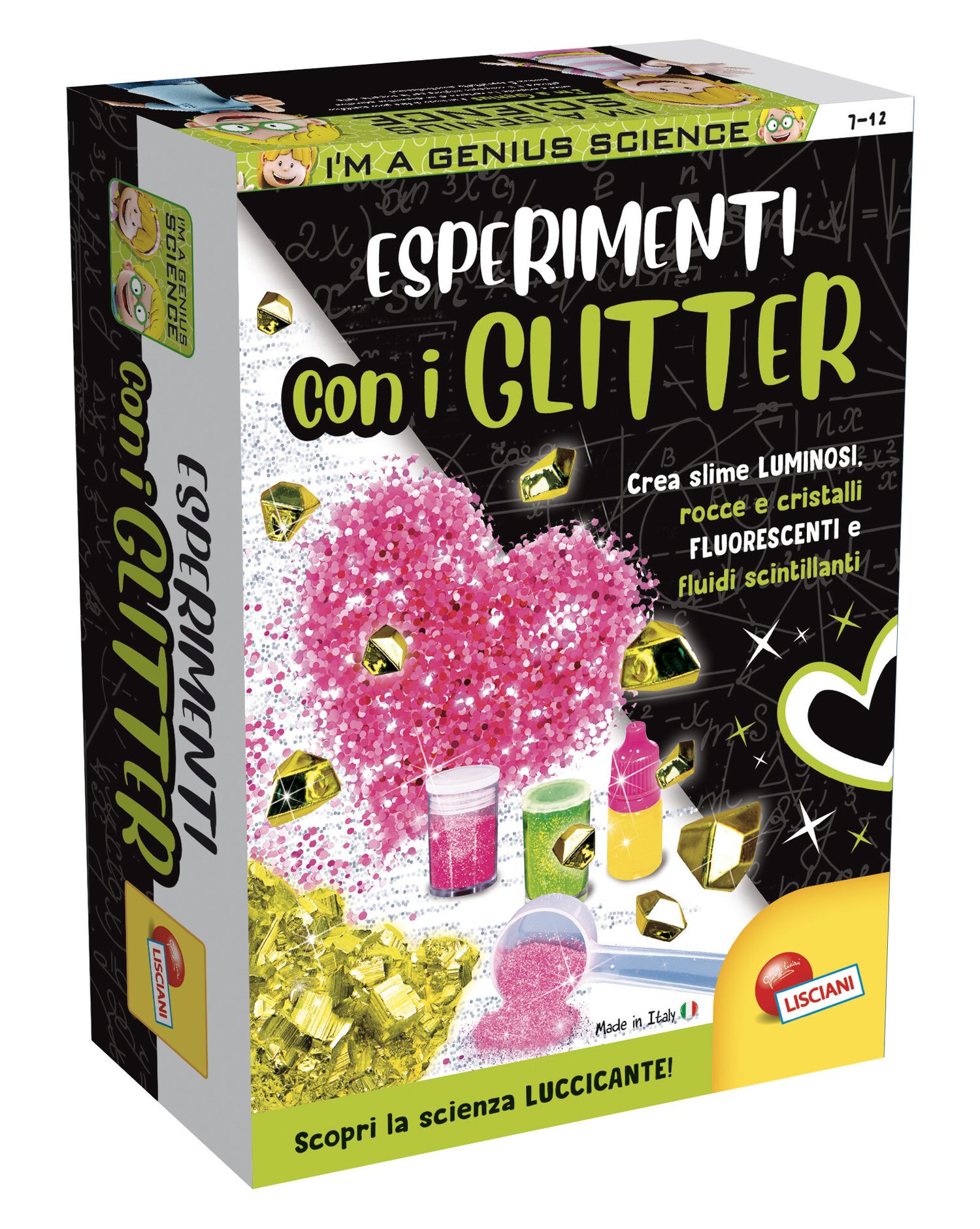 I'm a genius scienza pocket esperimenti con glitter - LISCIANI