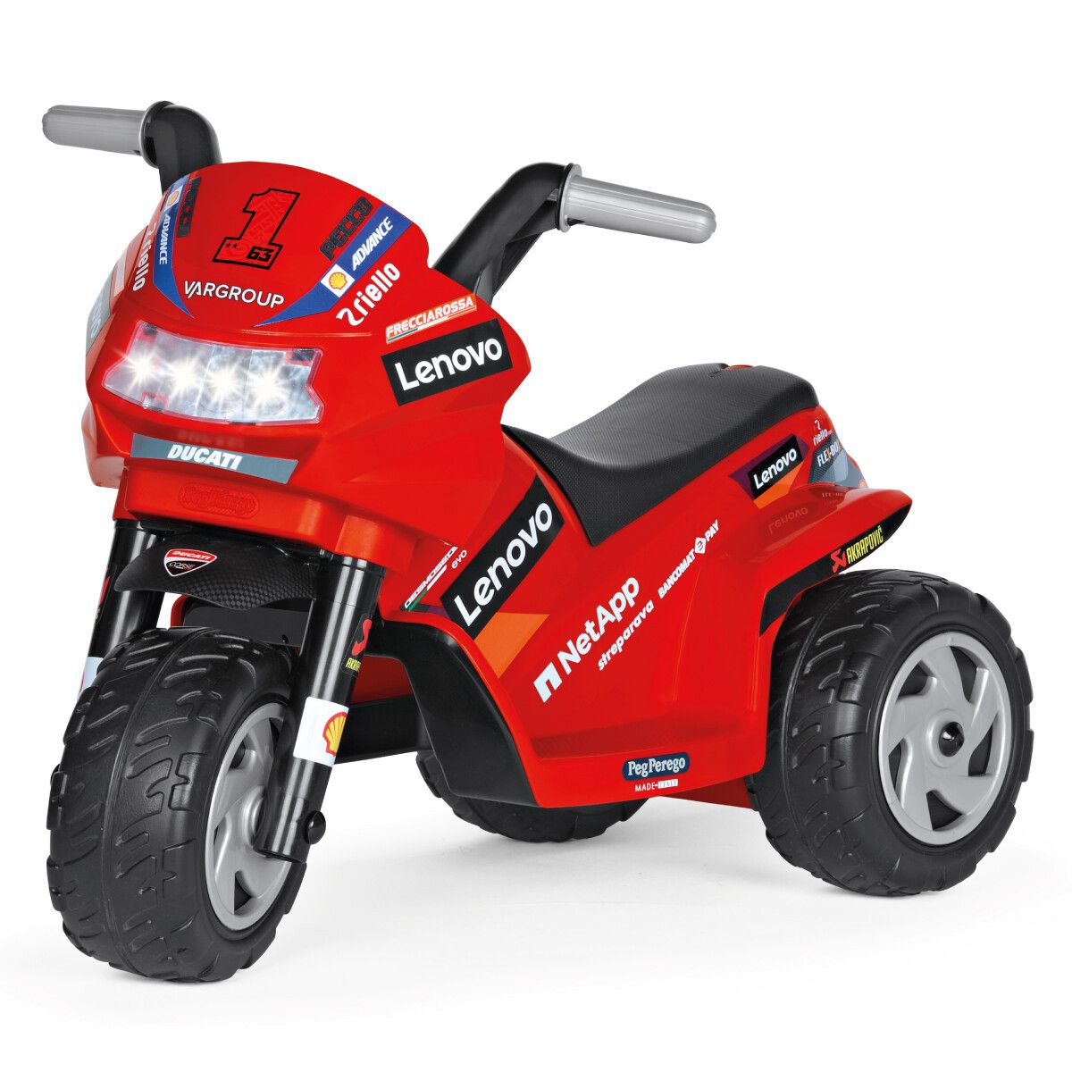 Ducati mini evo, maxi divertimento! la moto elettrica per bambini con luci e suoni - peg perego - Peg Perego