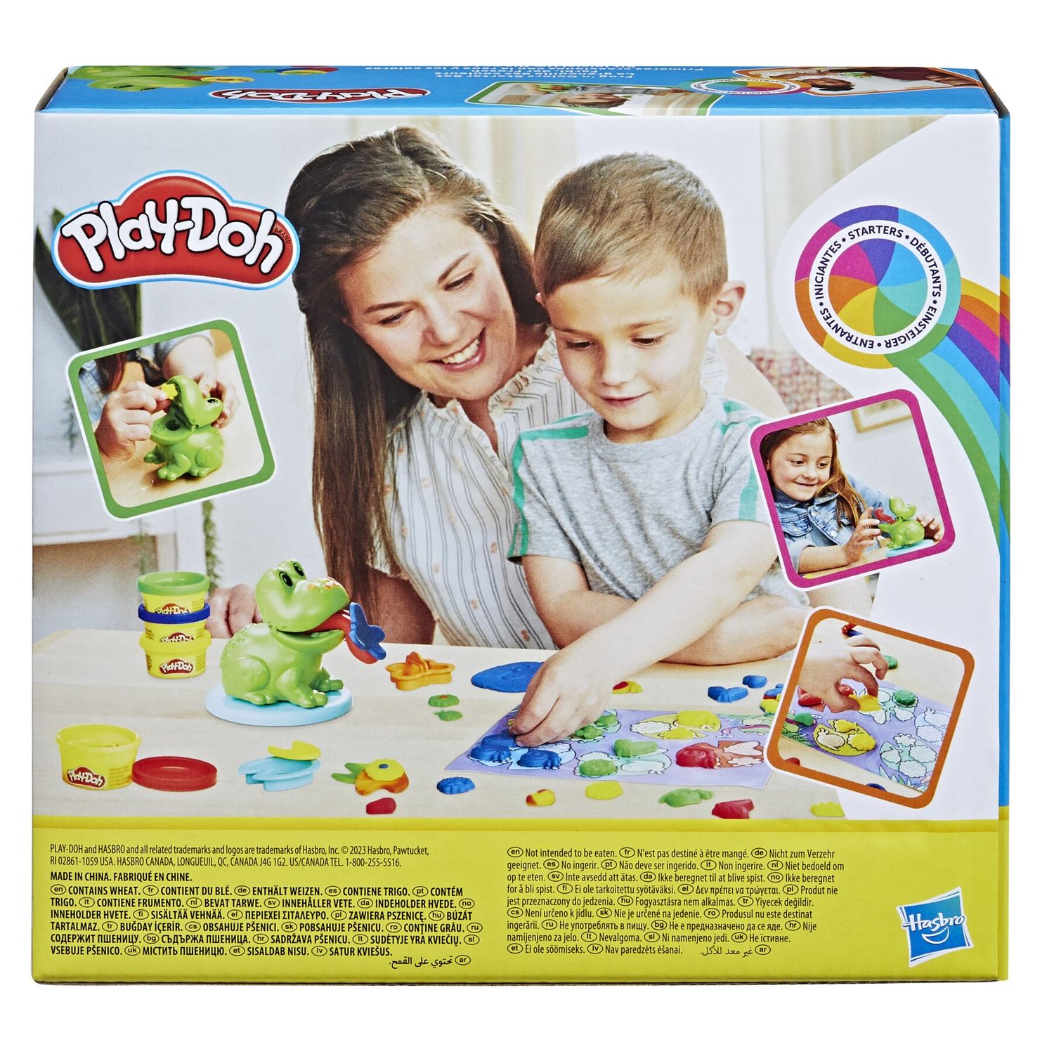 Play-doh, la mia prima rana a colori, 4 vasetti, giocattoli per età prescolare - PLAY-DOH